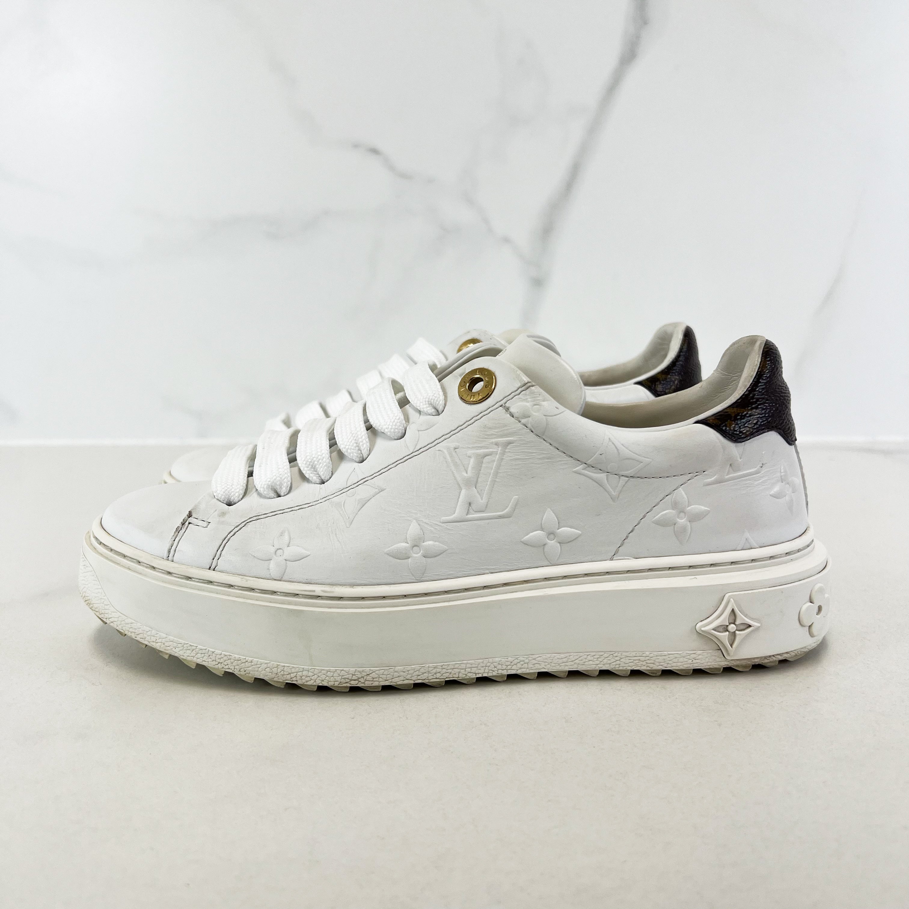 Louis Vuitton Monogram Time Out Sneaker Size 35
