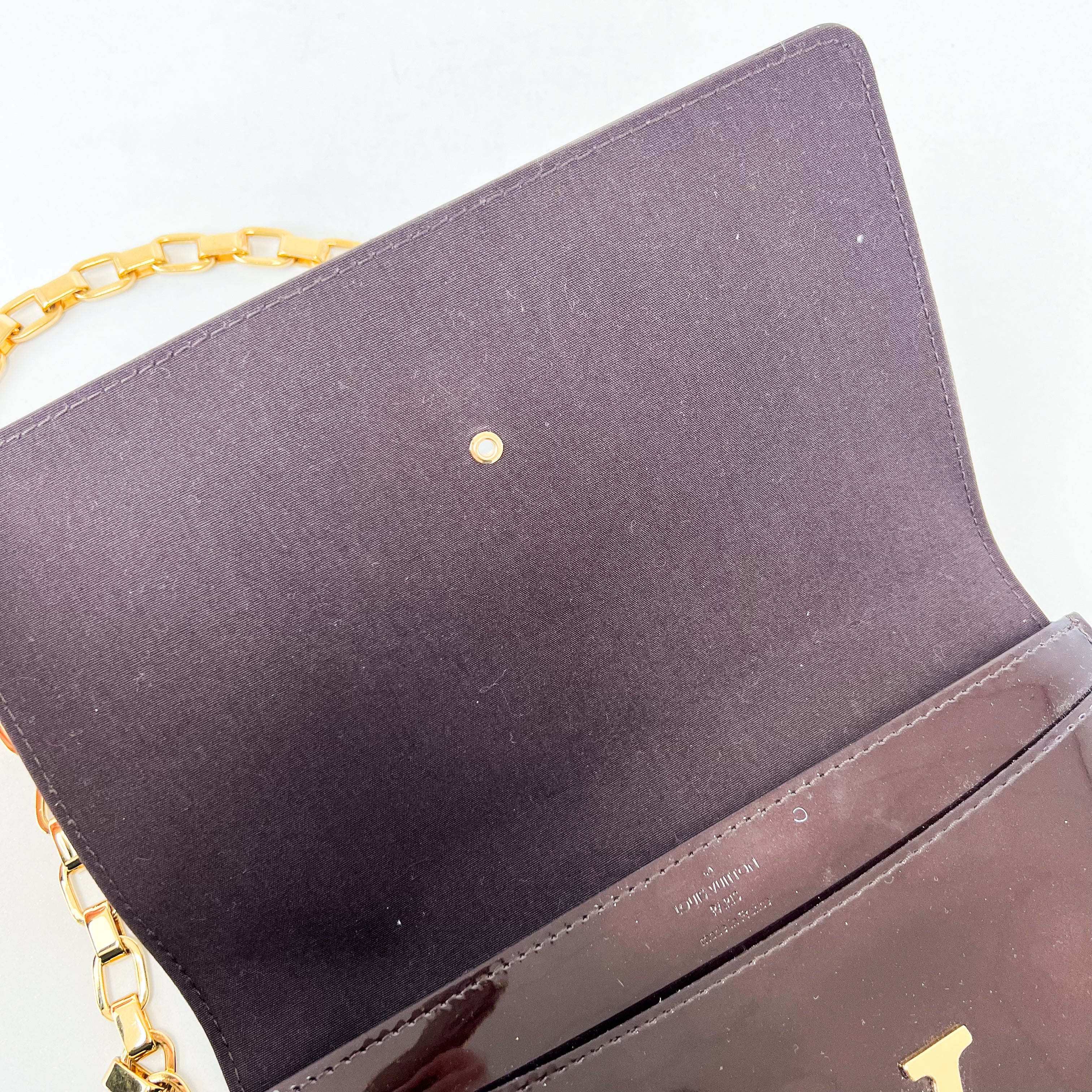 Louis Vuitton Patent St Louise Chain Bag