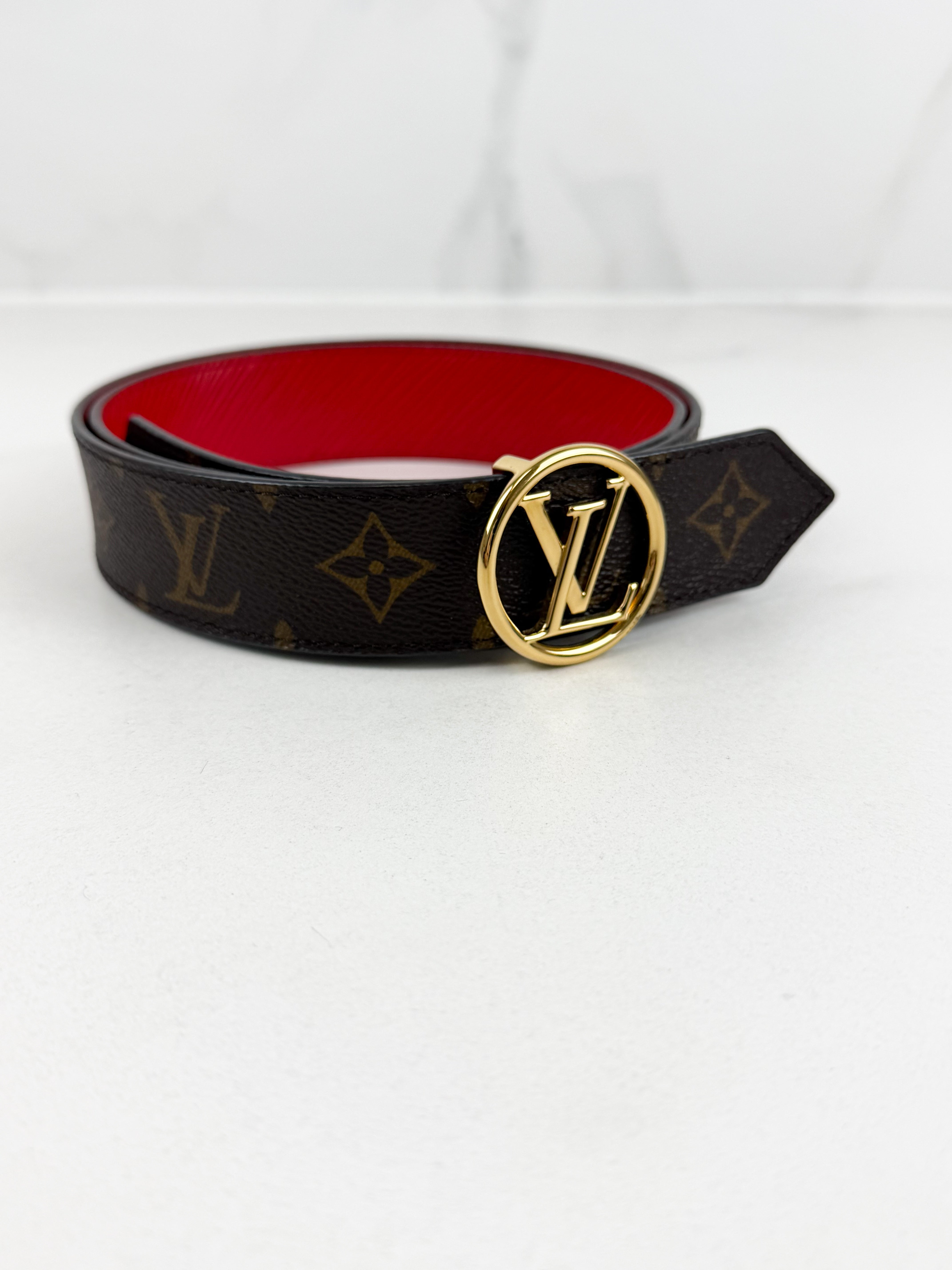 Louis Vuitton Circle 45mm Reversible Belt Size 90