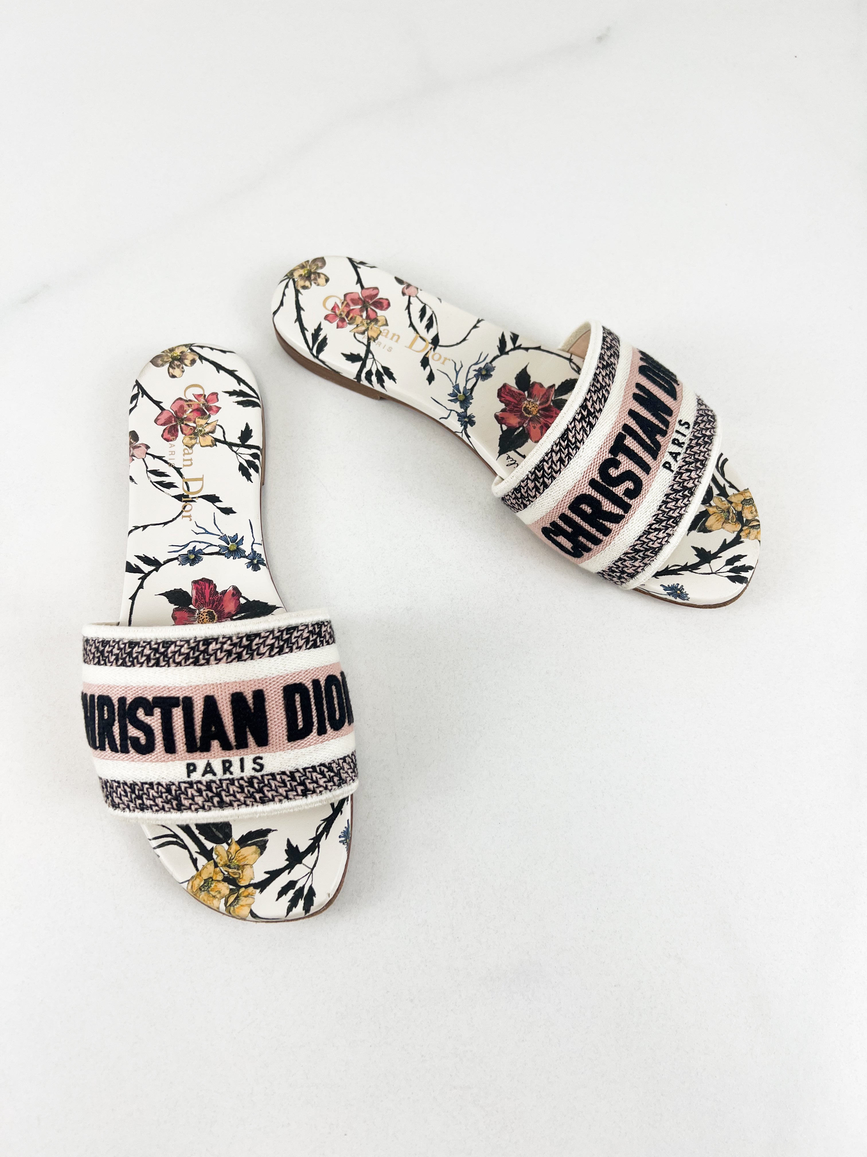 Christian Dior Dway Slides Size 36