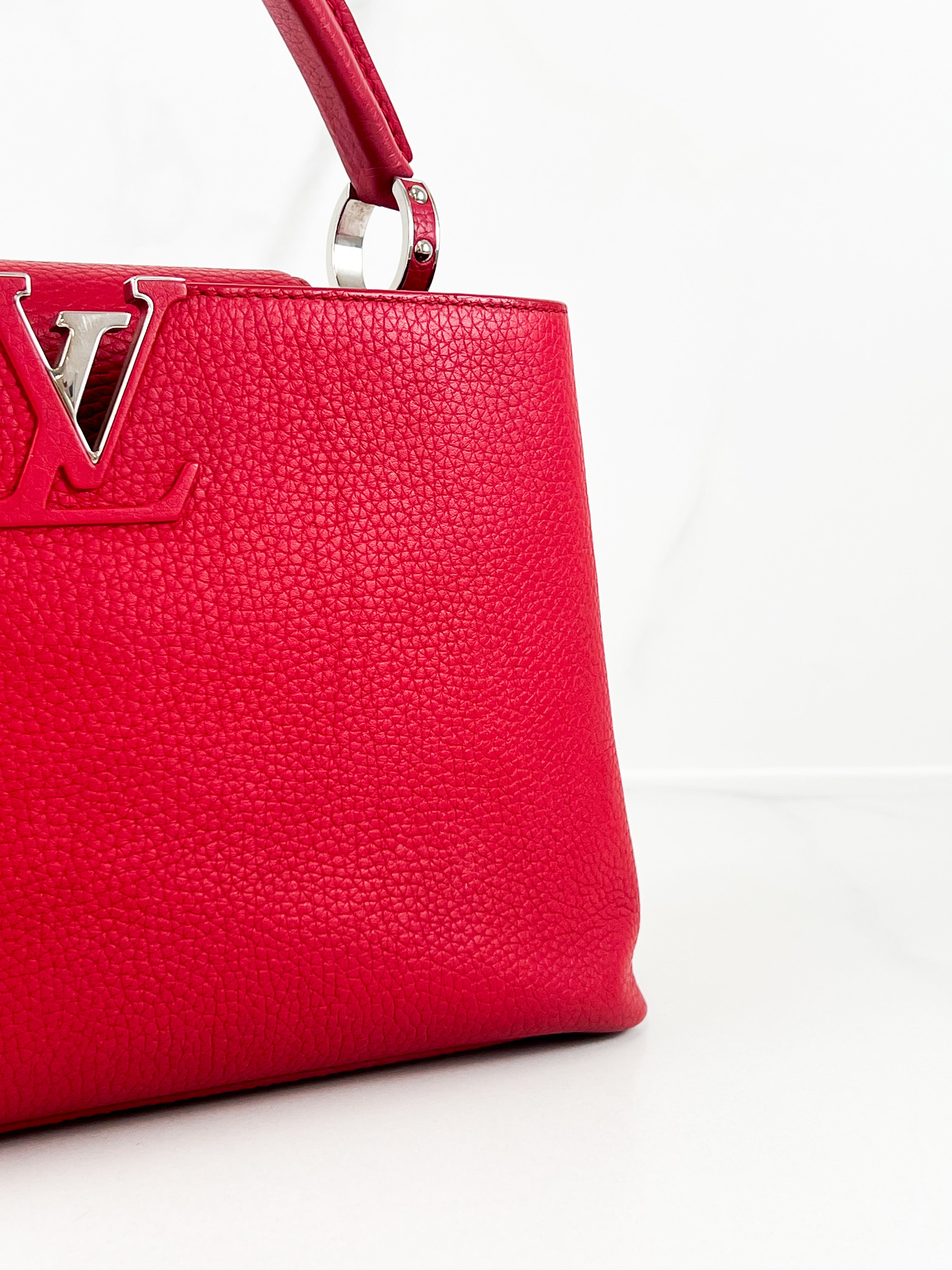 Louis Vuitton Red Capucines PM