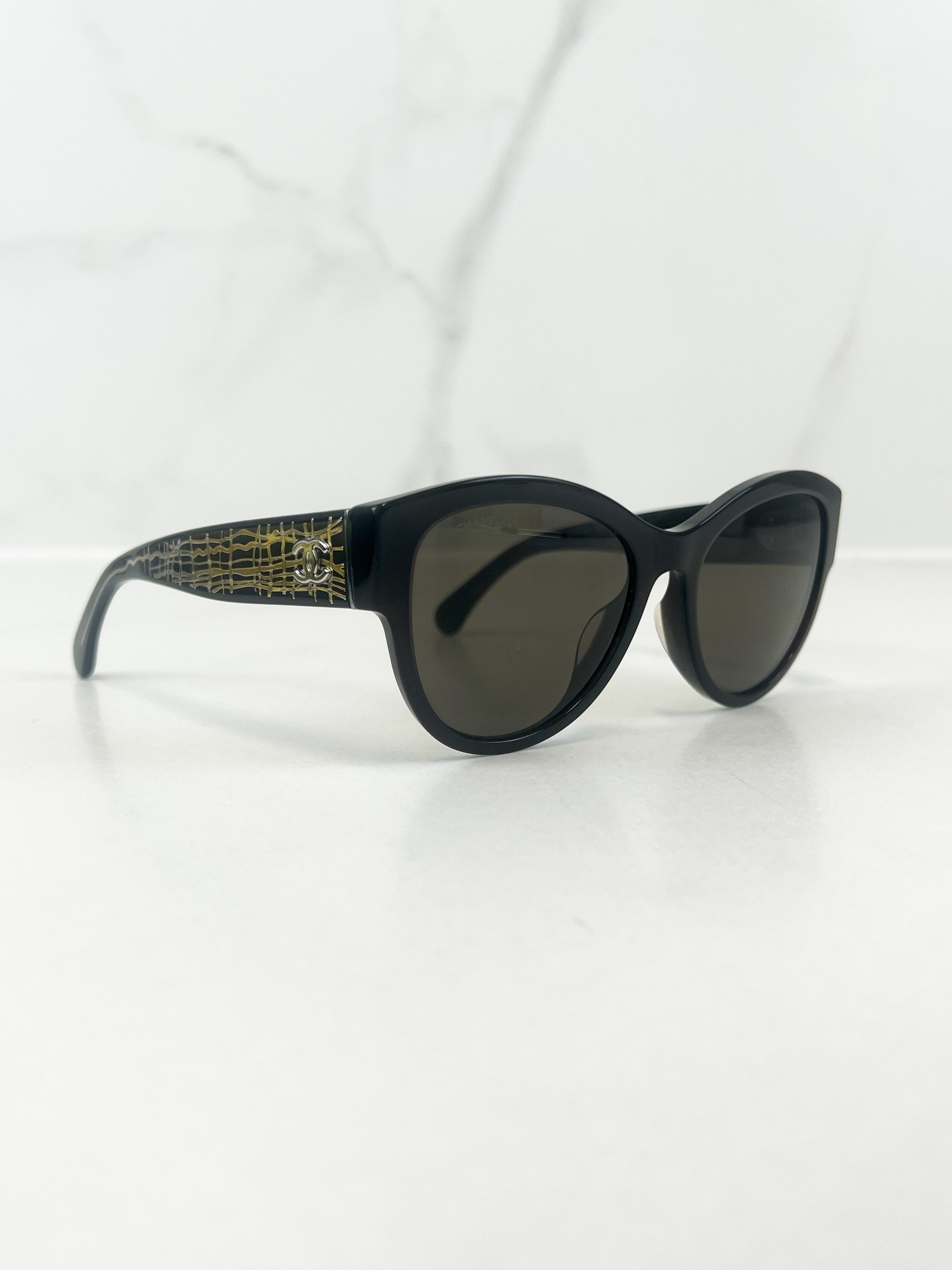 Chanel Black Pantos Sunglasses