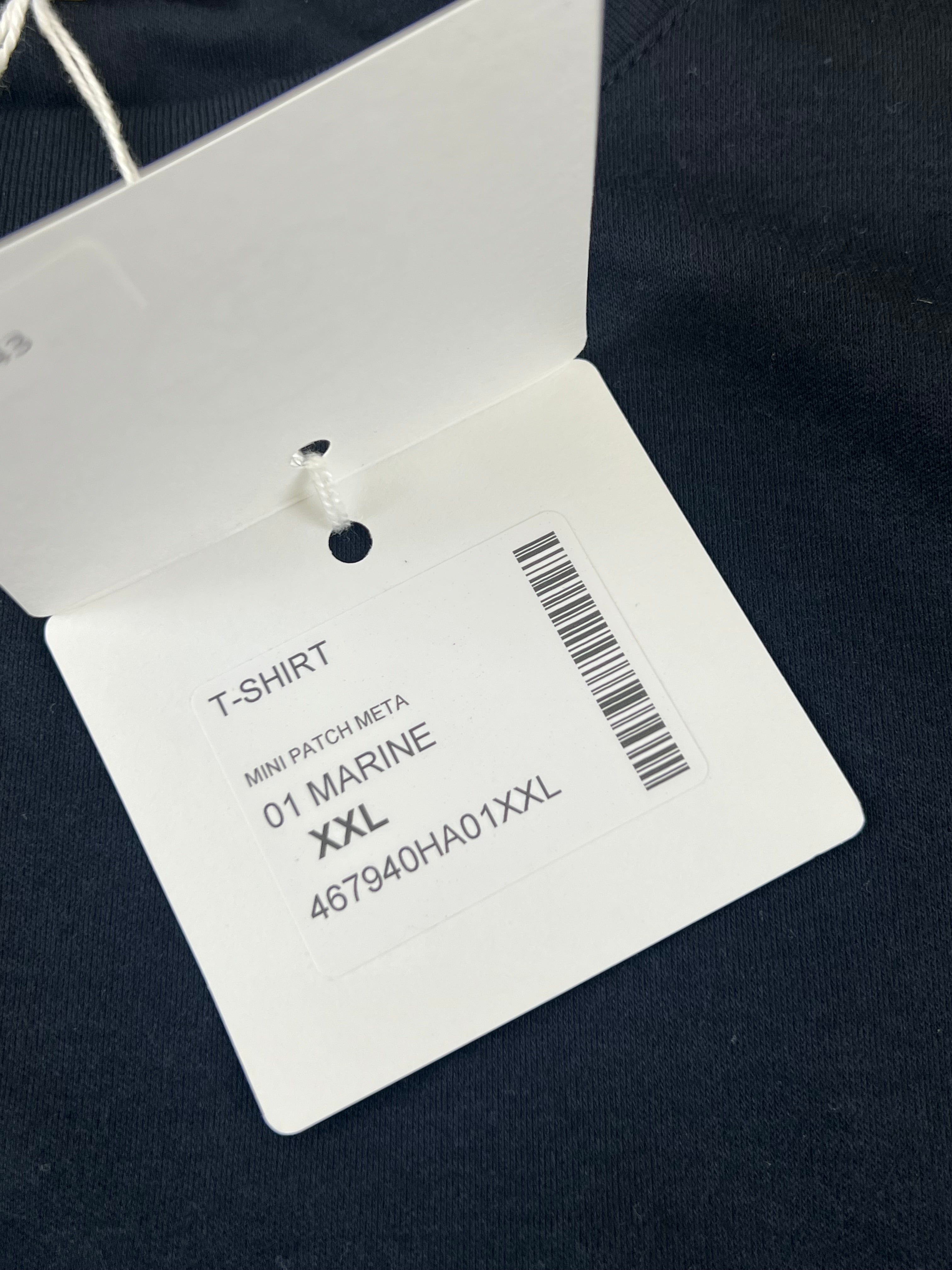 Hermes Mens Black T-Shirt Size 2XL