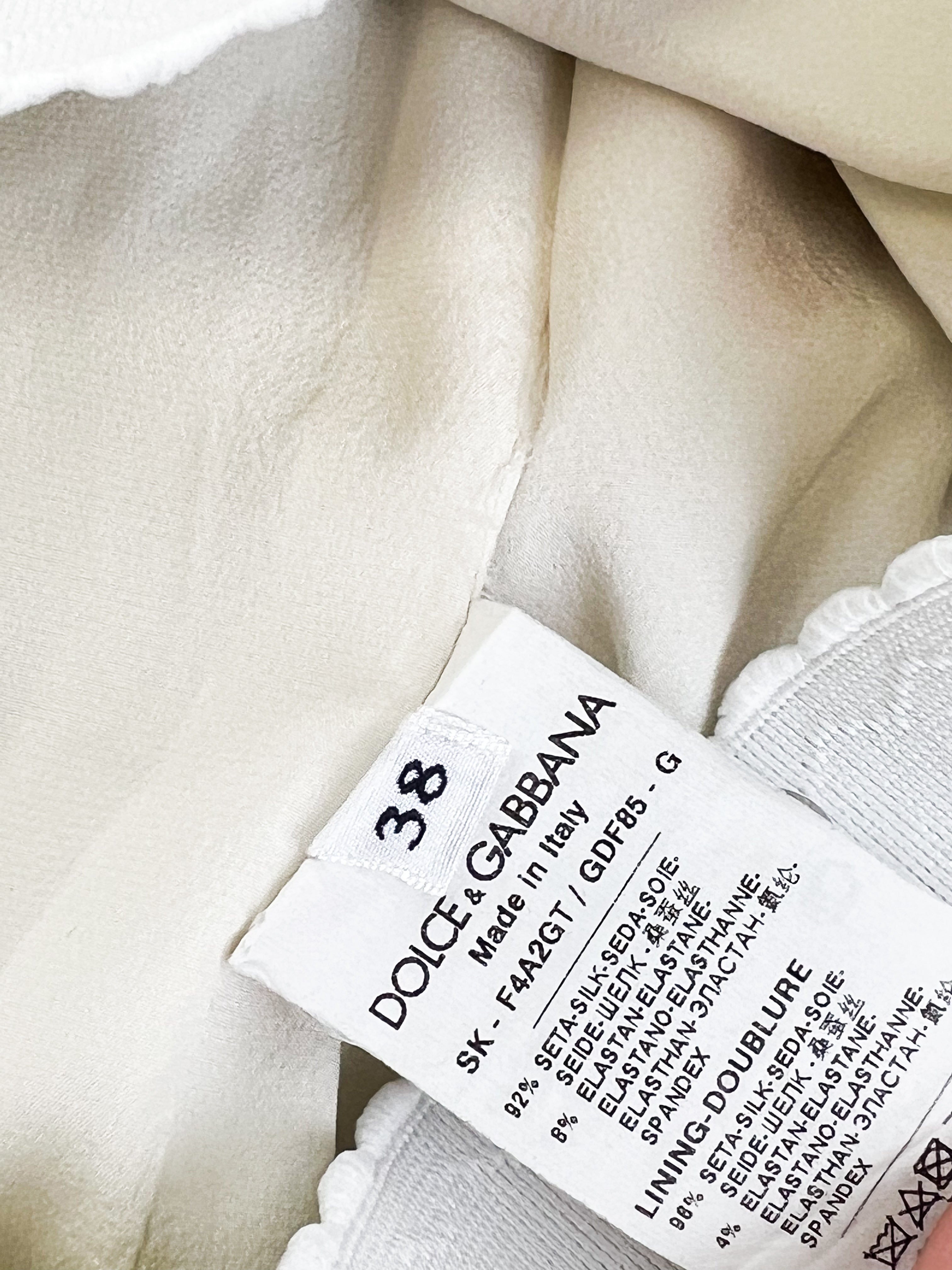 Dolce & Gabbana Multicolour Floral Vase Silk Skirt