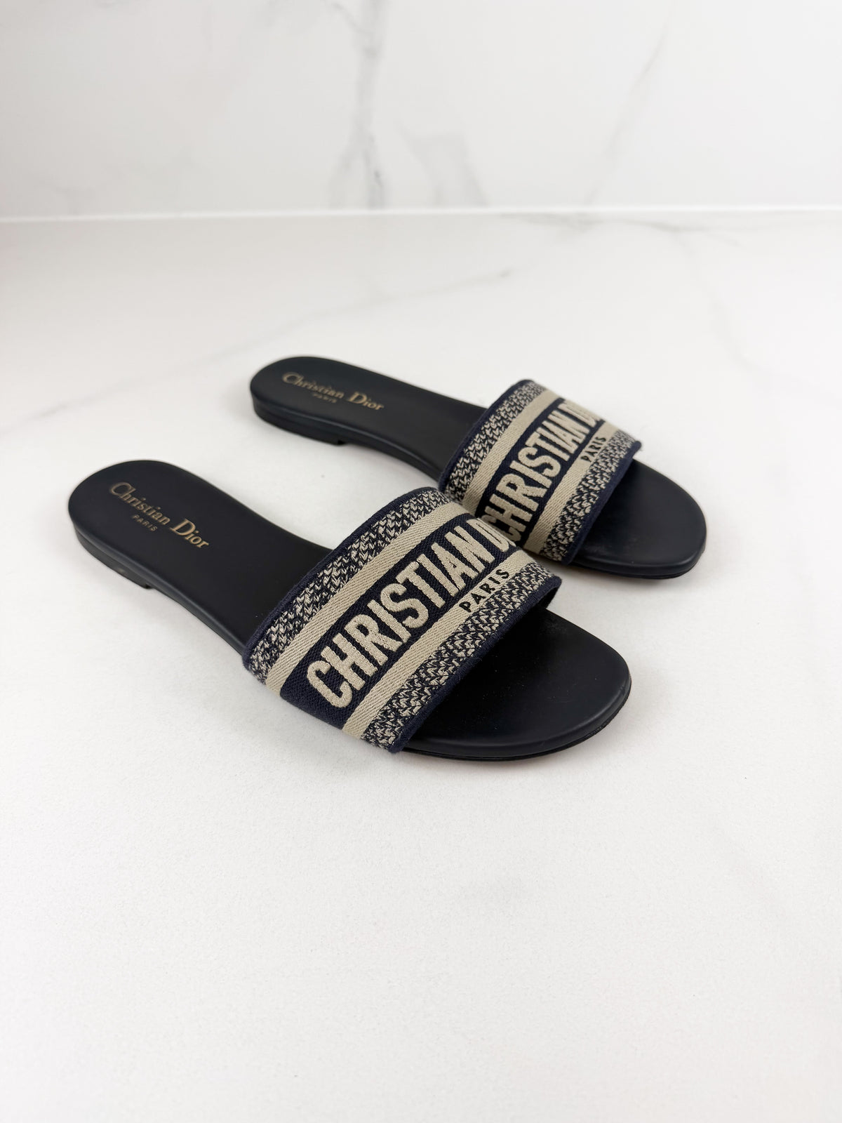 Christian Dior Dway Slides Size 39.5
