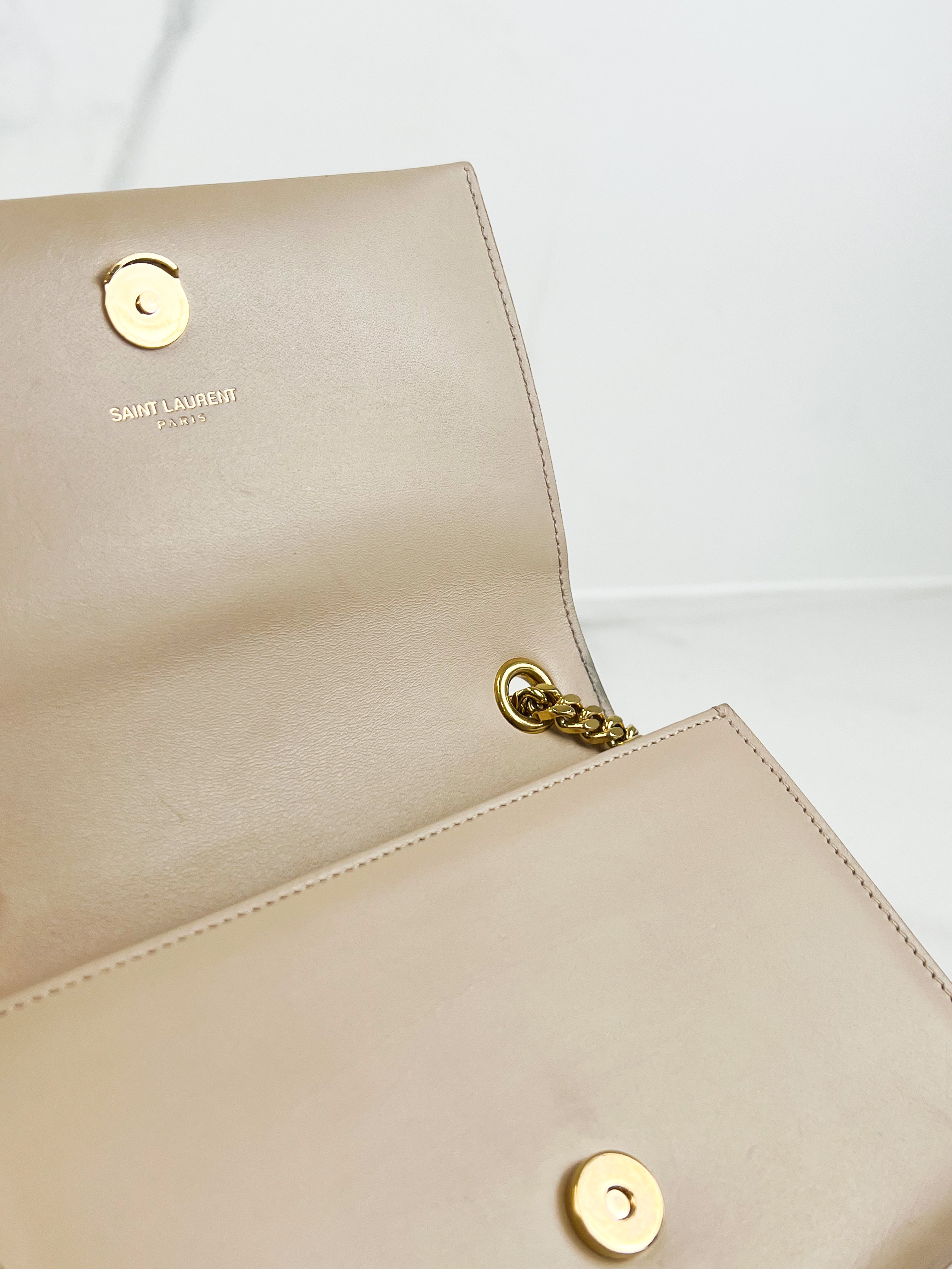 Saint Laurent Kate Small Leather Chain Bag