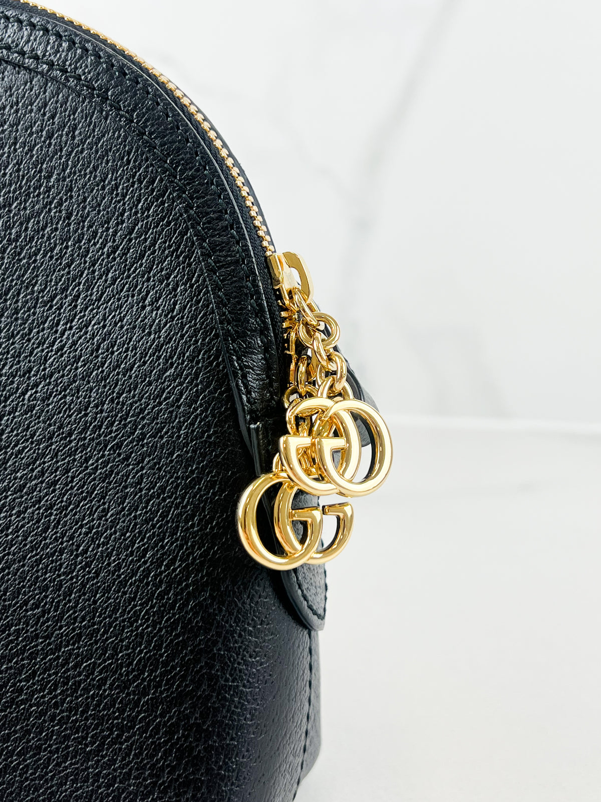 Gucci Ophidia Web Dome Small Crossbody Bag in Black