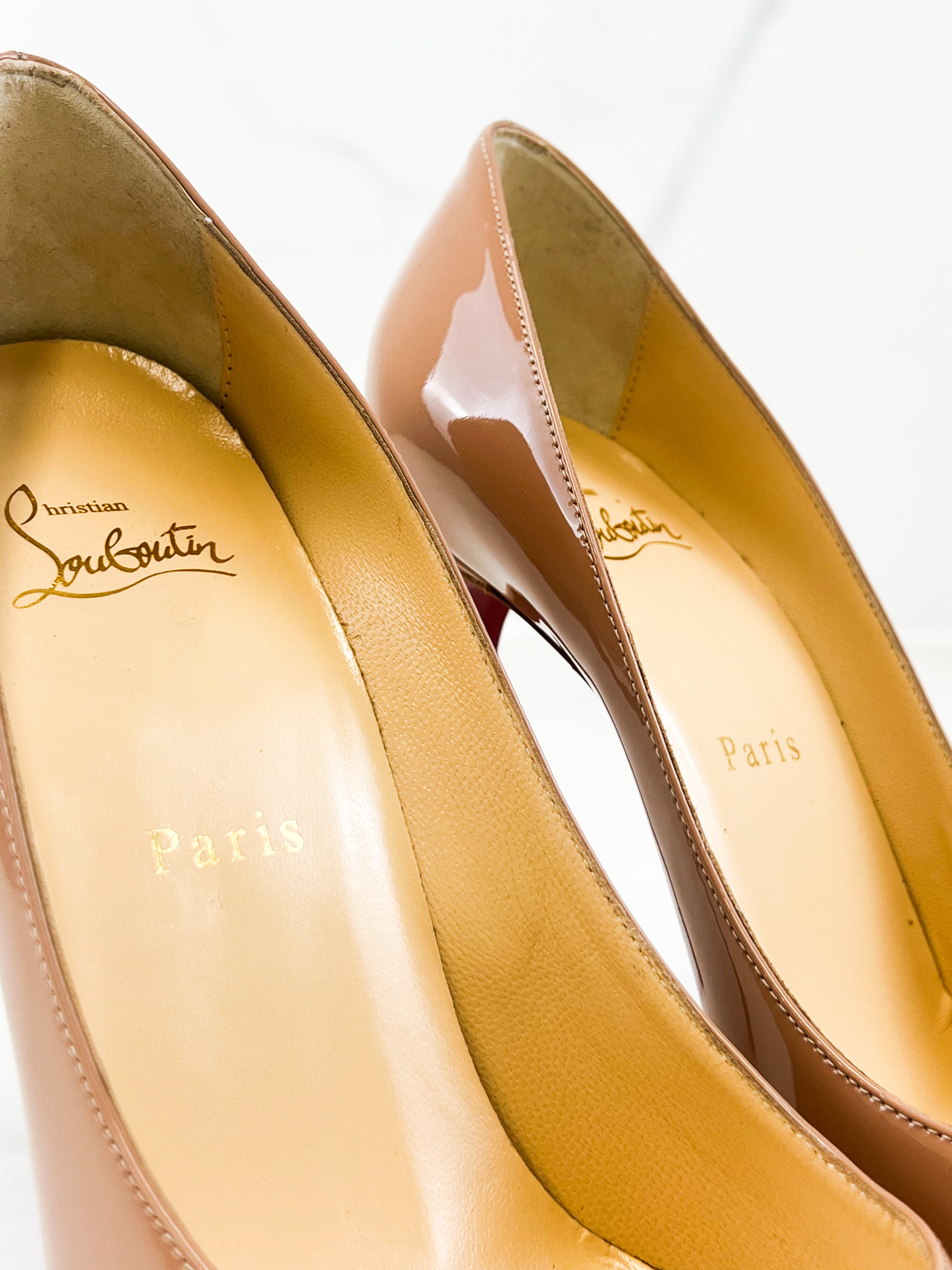 Christian Louboutin Beige Kate 85mm Size 38.5