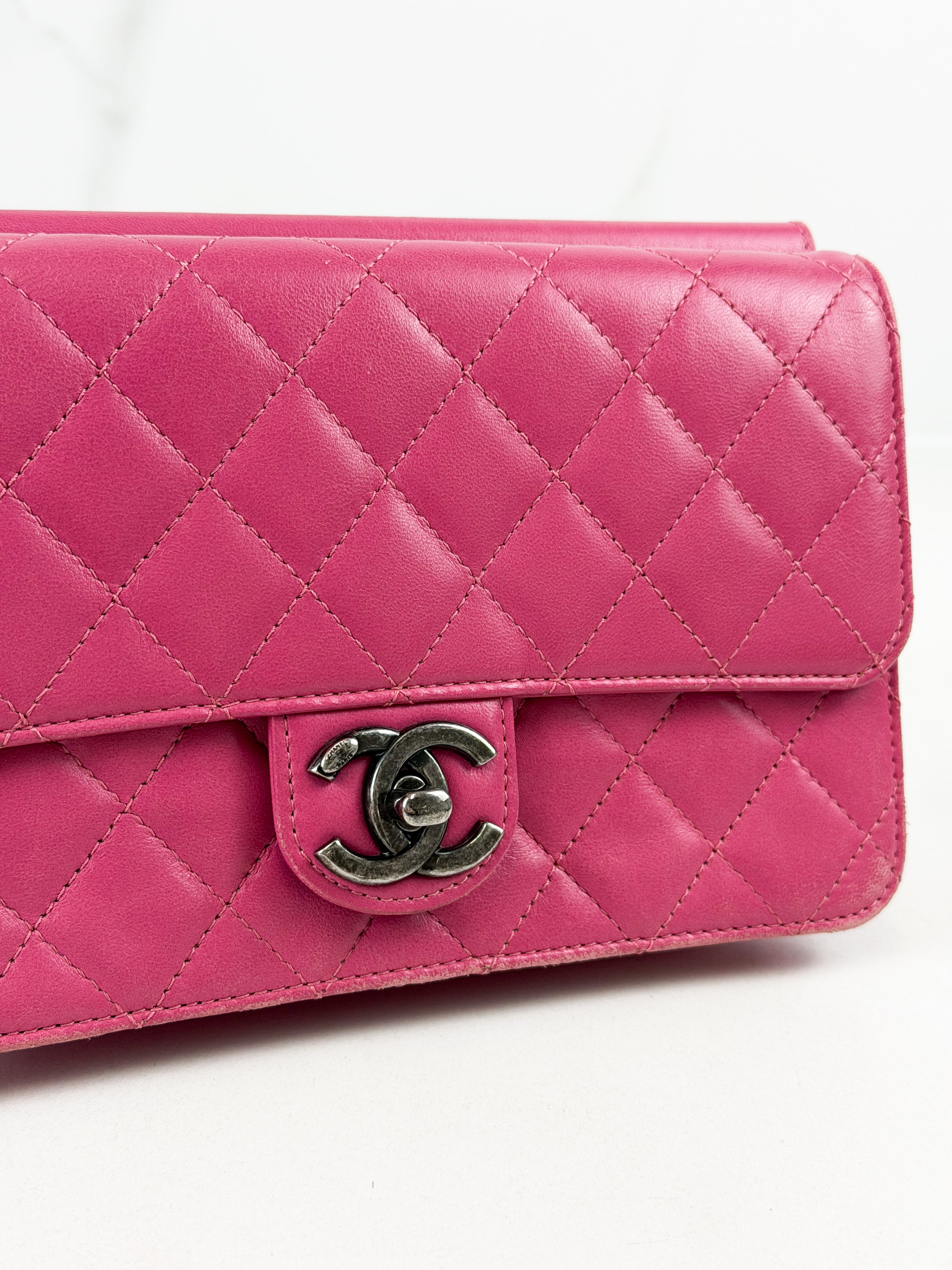 Chanel Crossing Times Flap Bag Pink