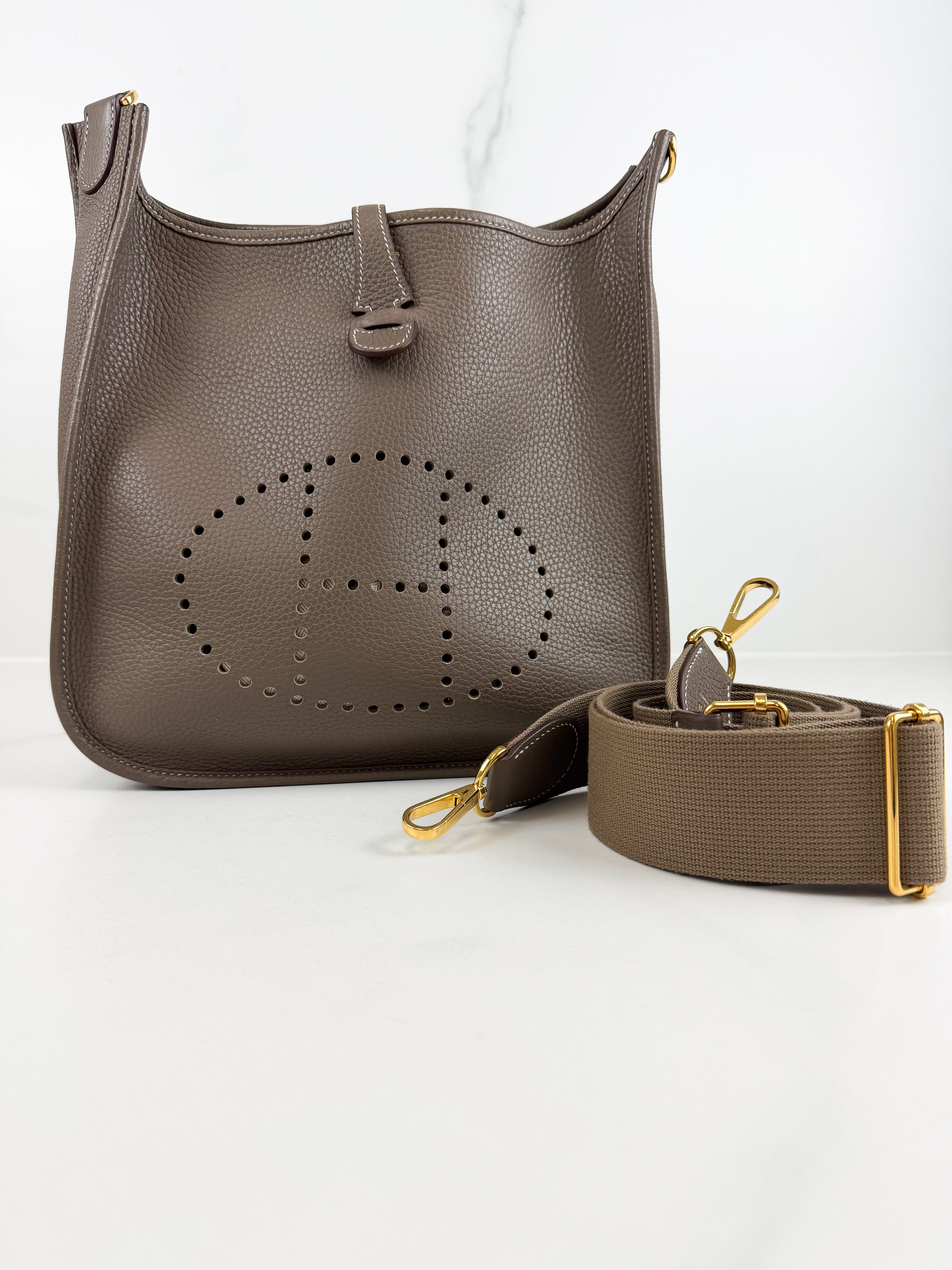 Hermes Evelyne GM in Etaupe