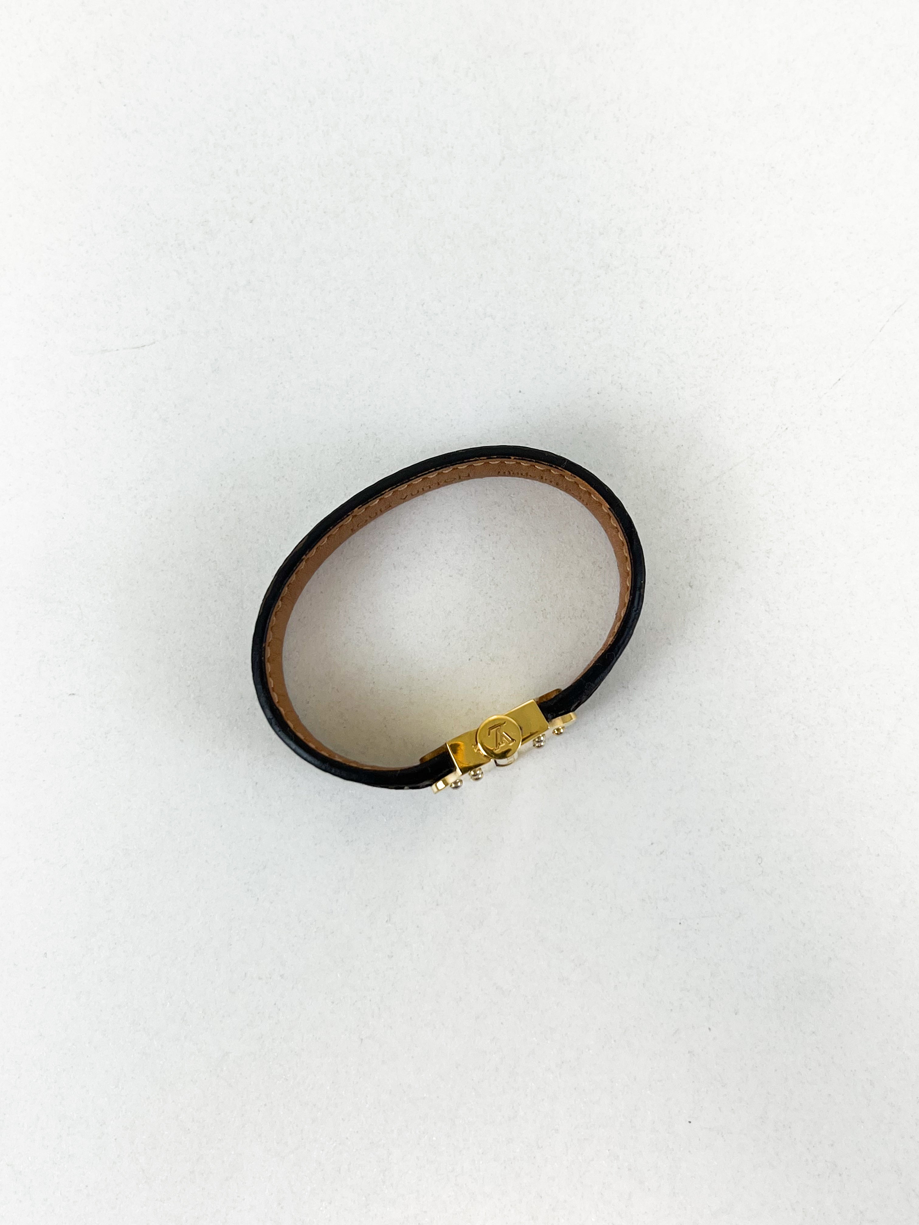 Louis Vuitton Nanogram Leather Bracelet
