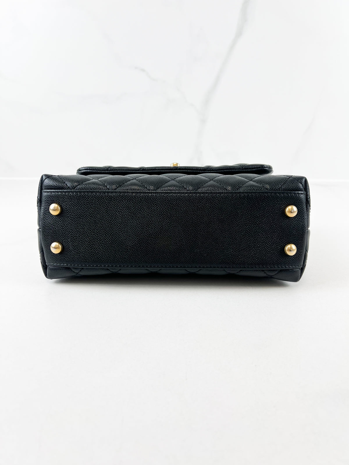 Chanel Small Black Caviar Coco Handle