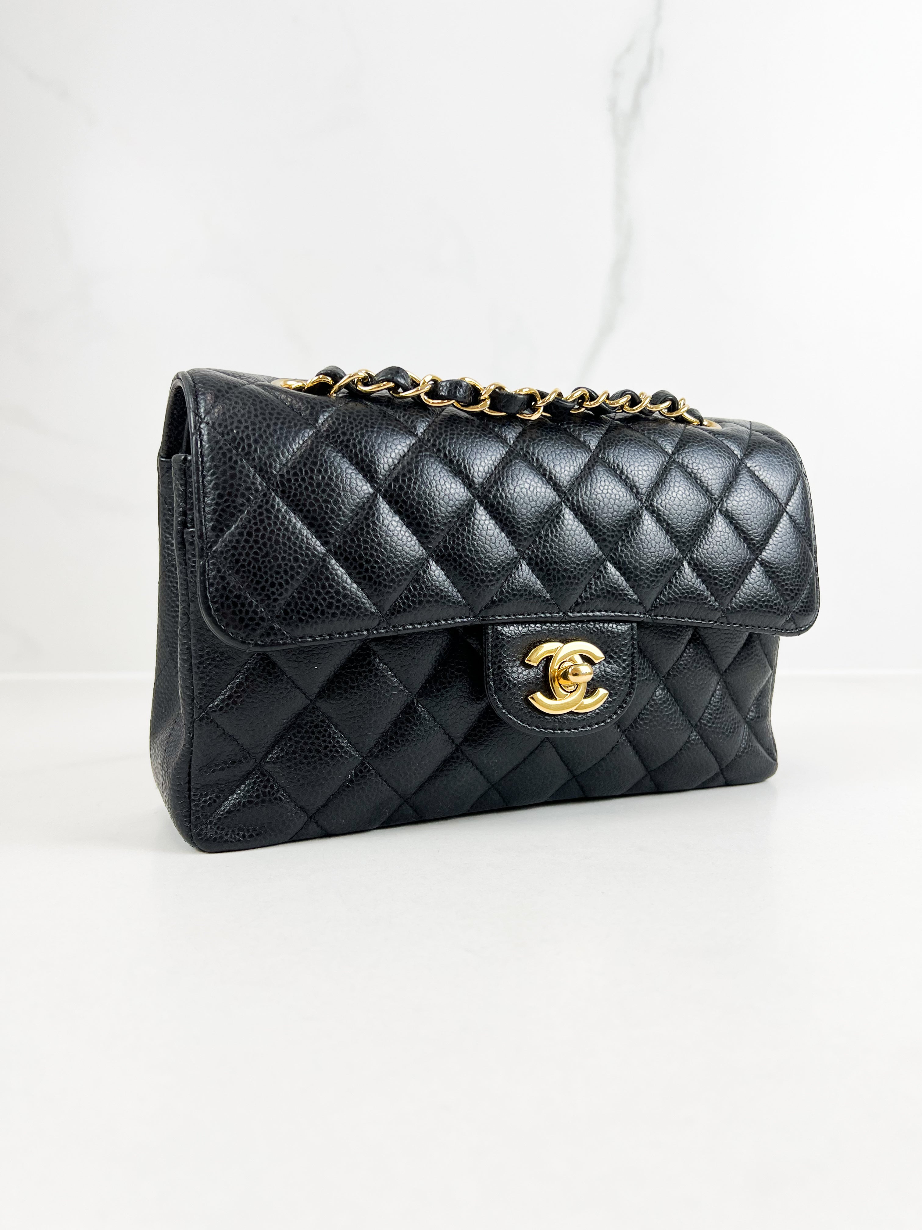 Chanel Small Classic Double Flap Caviar GHW Shoulder Bag