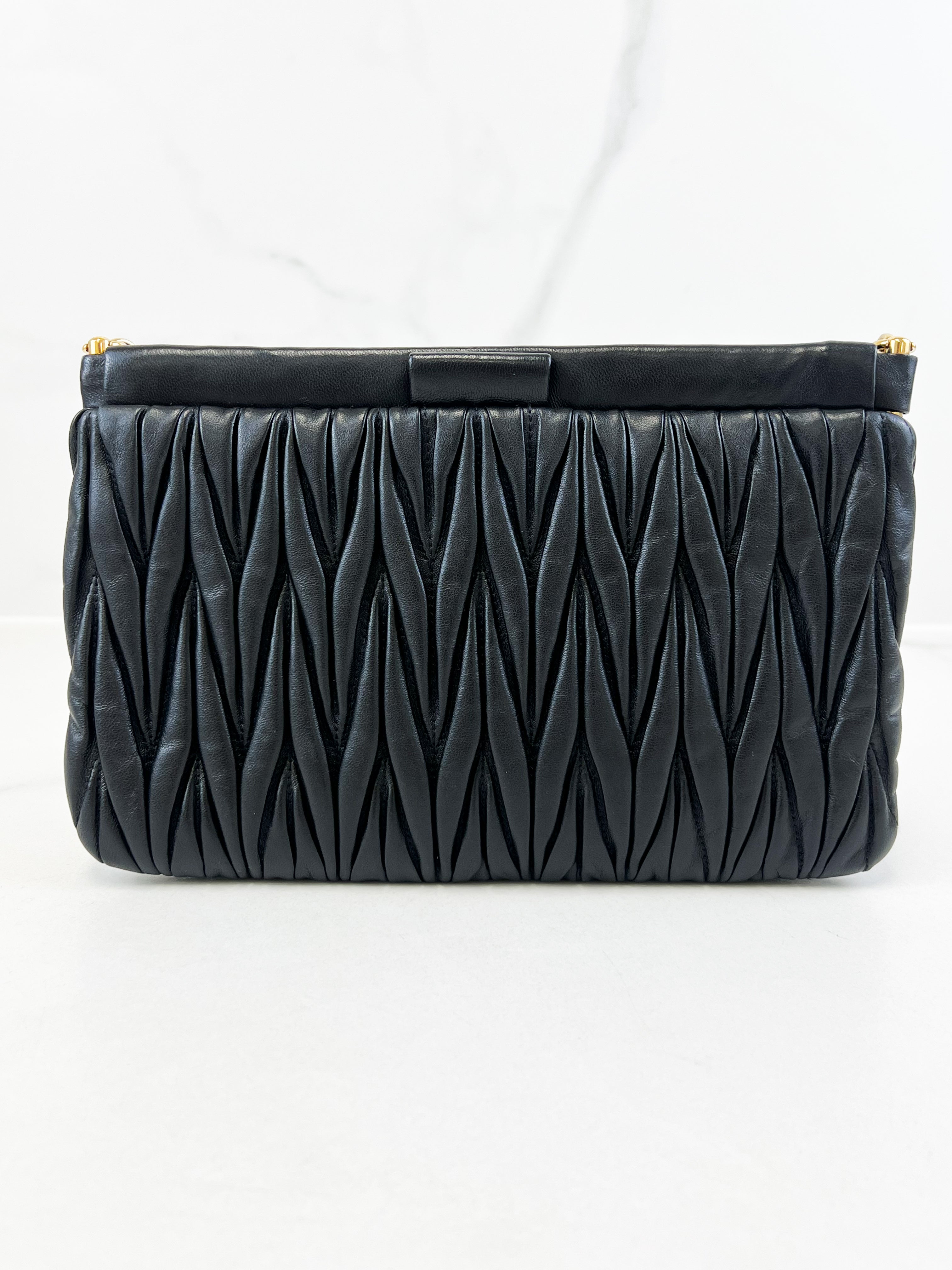 Miu Miu Matelasse Leather Crossbody Bag