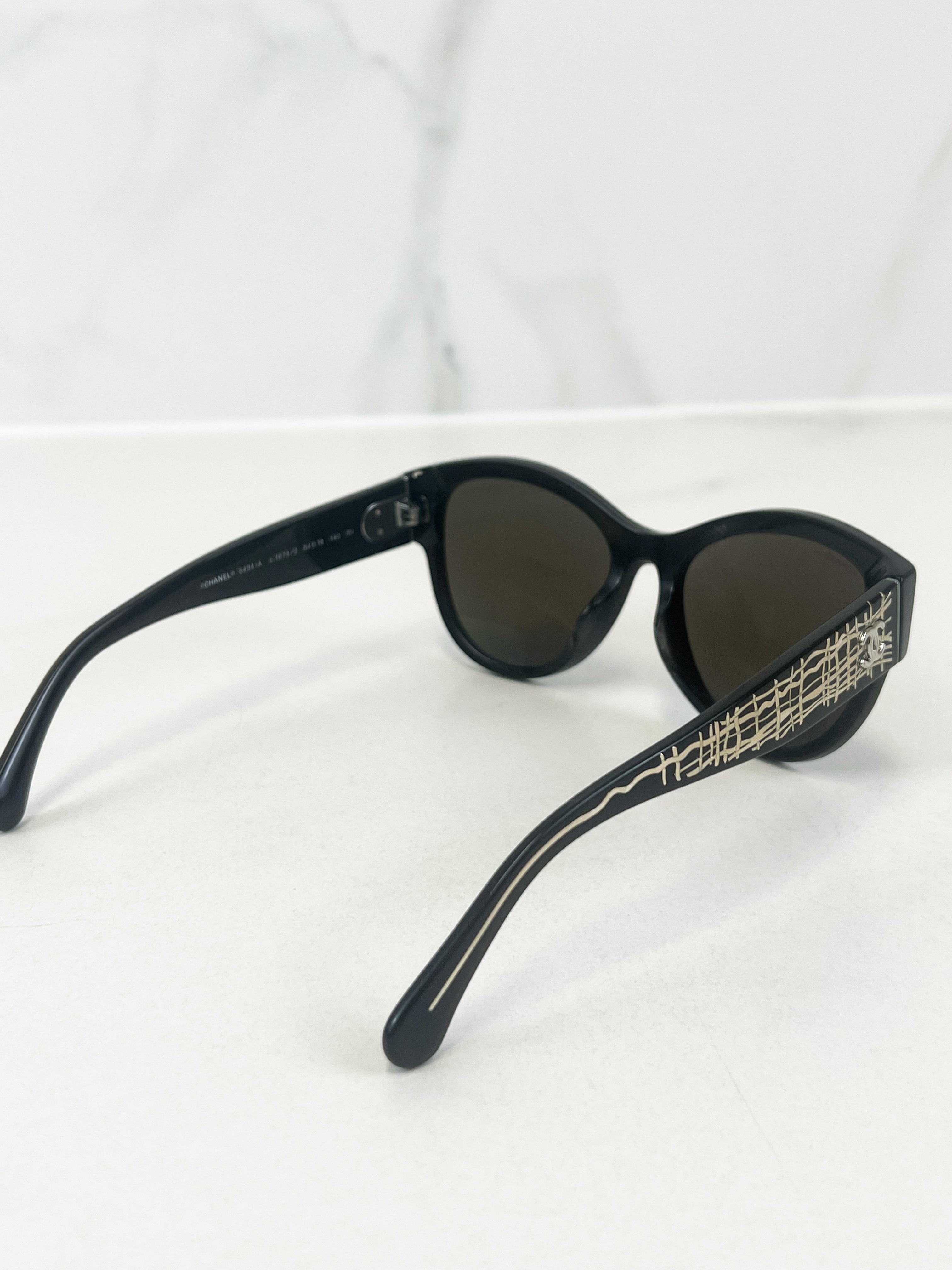 Chanel Black Pantos Sunglasses