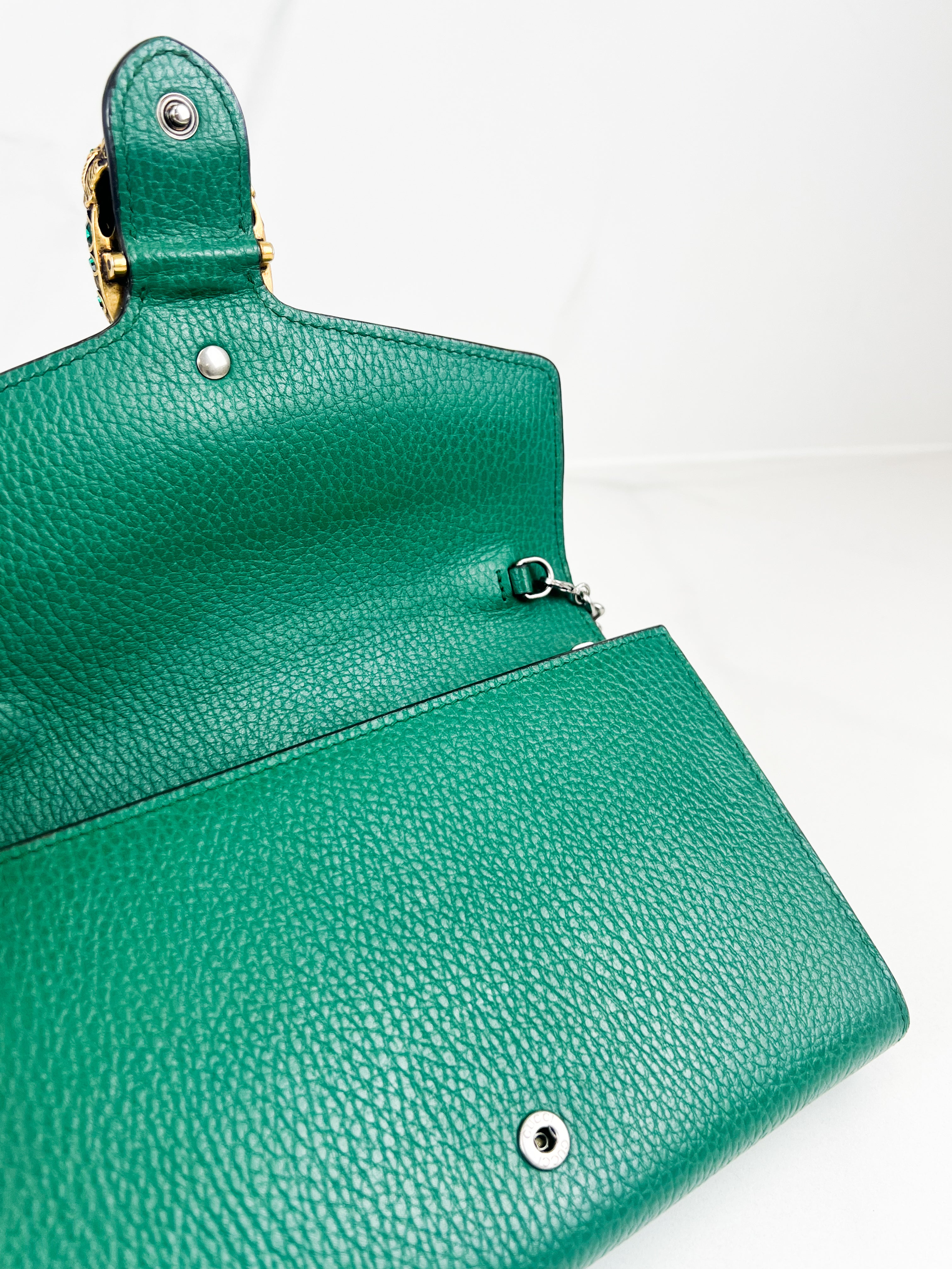 Gucci Green Dionysus Chain Wallet