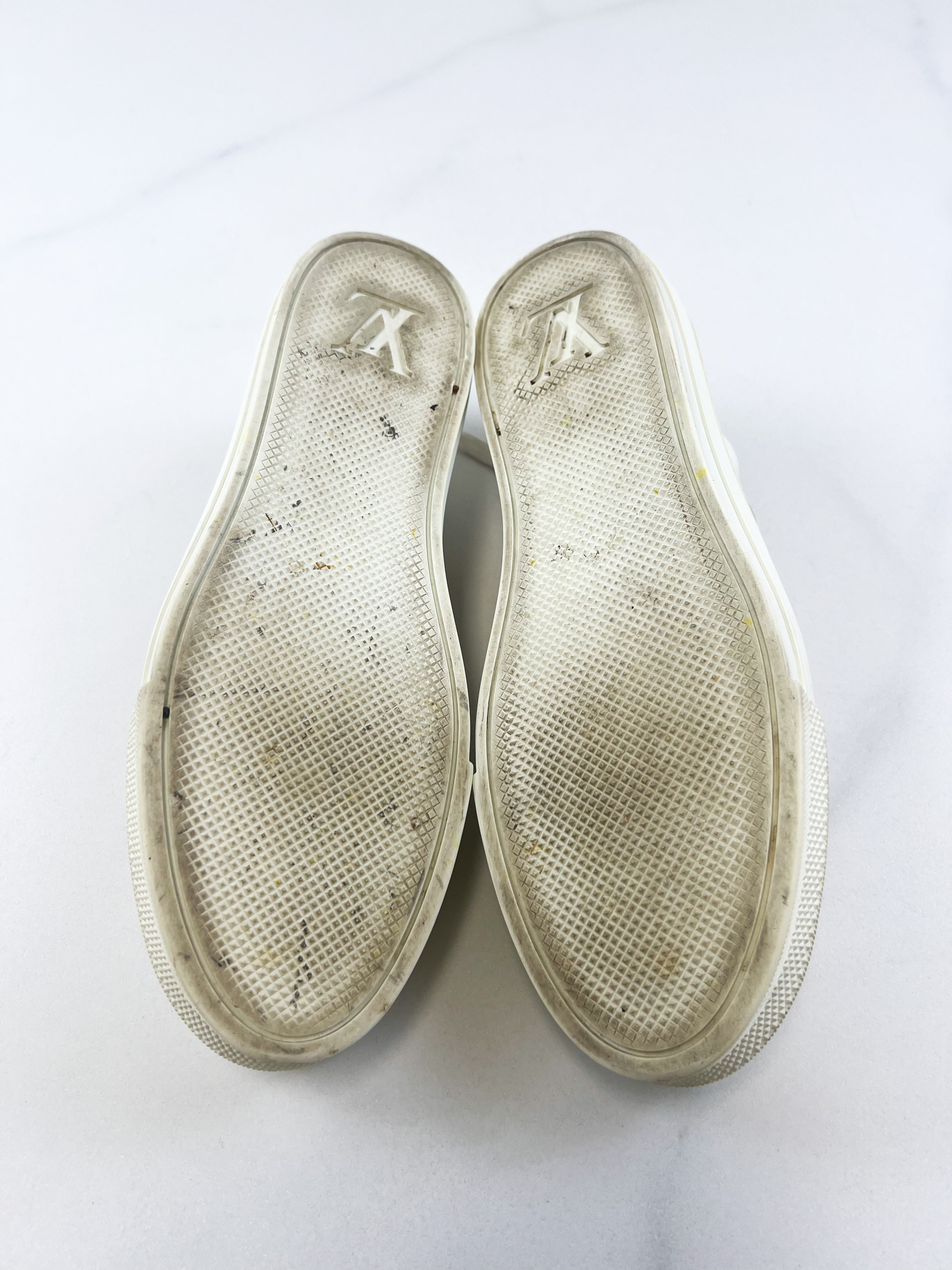 Louis Vuitton Monogram Pink & White Stellar Sneaker Size 38