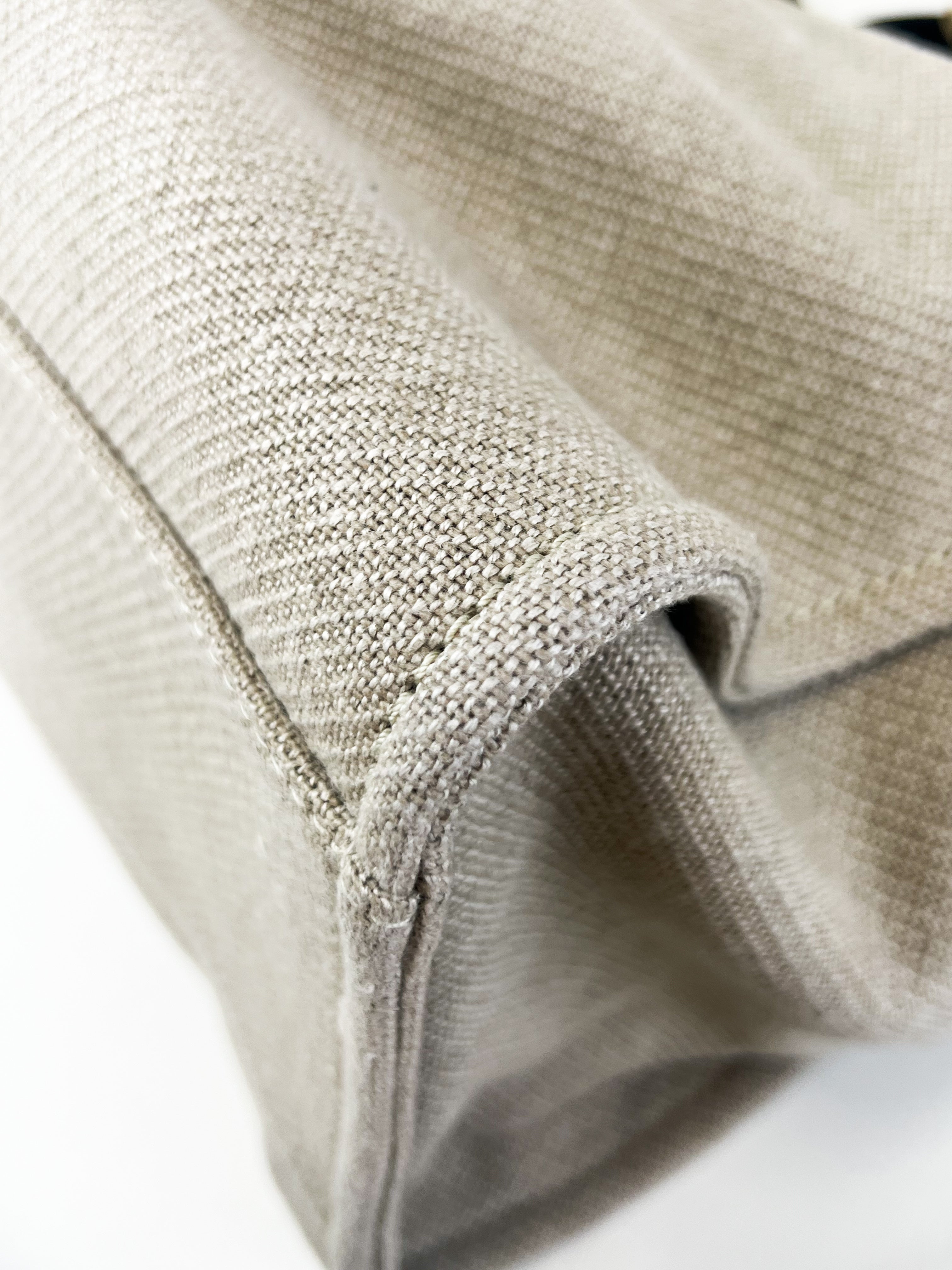 Chanel Taupe Canvas Deavuille