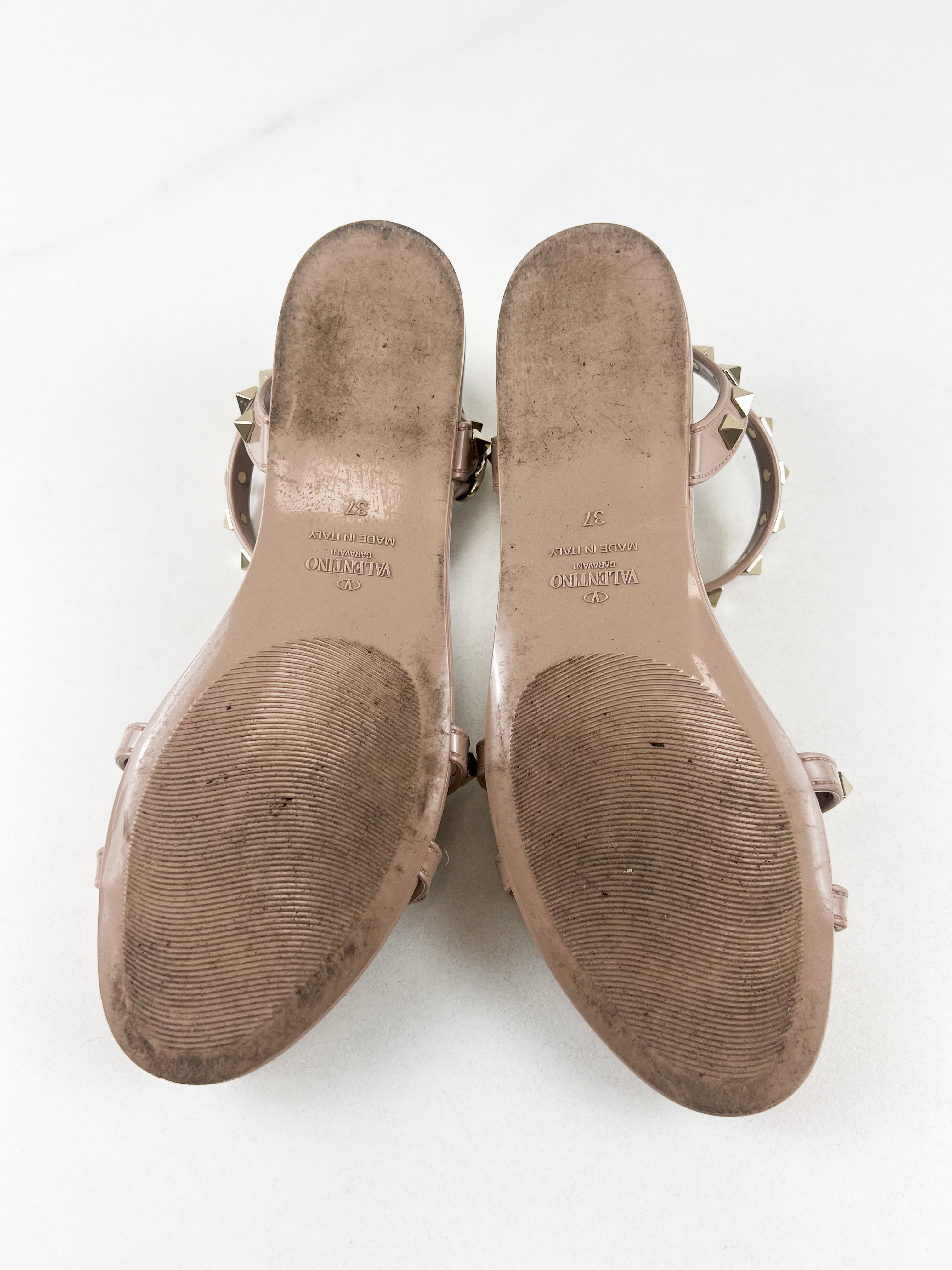Valentino Jelly Rockstud Sandals Size 37