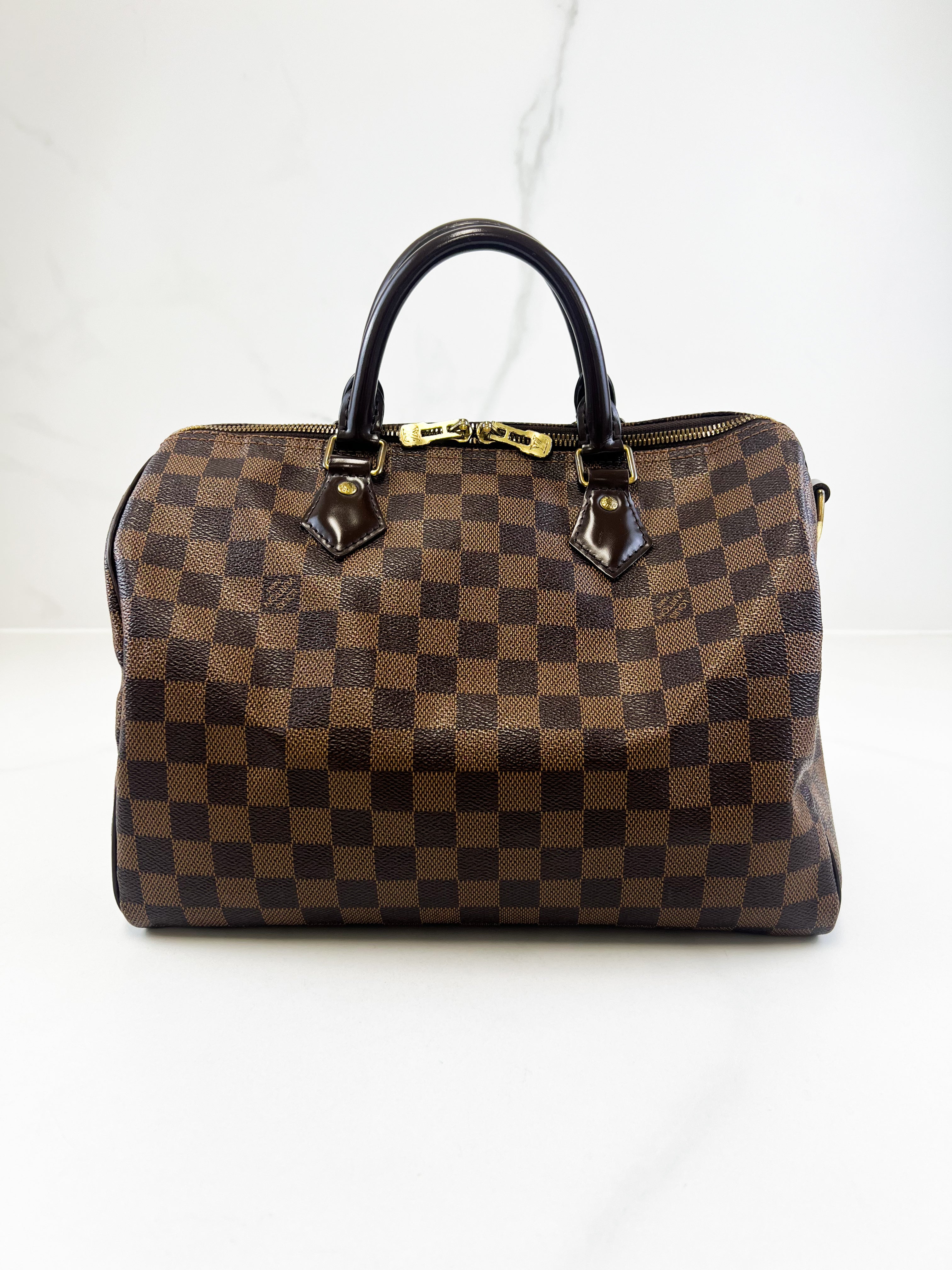Louis Vuitton Speedy 30 Bandoulière Damier Ebene Canvas