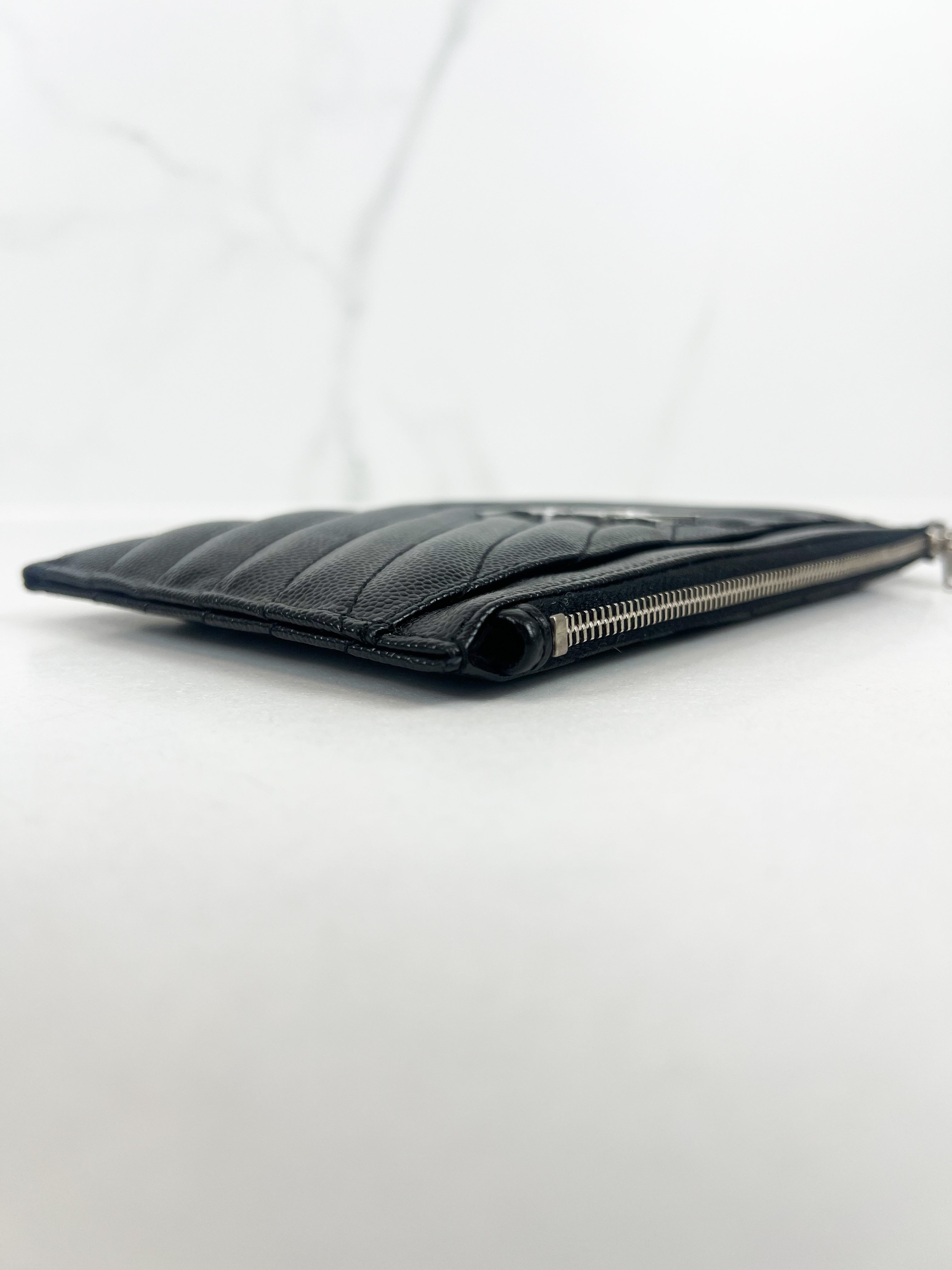Saint Laurent Cassandre Metelasse Pouch in Grain De Poudre Leather with SHW