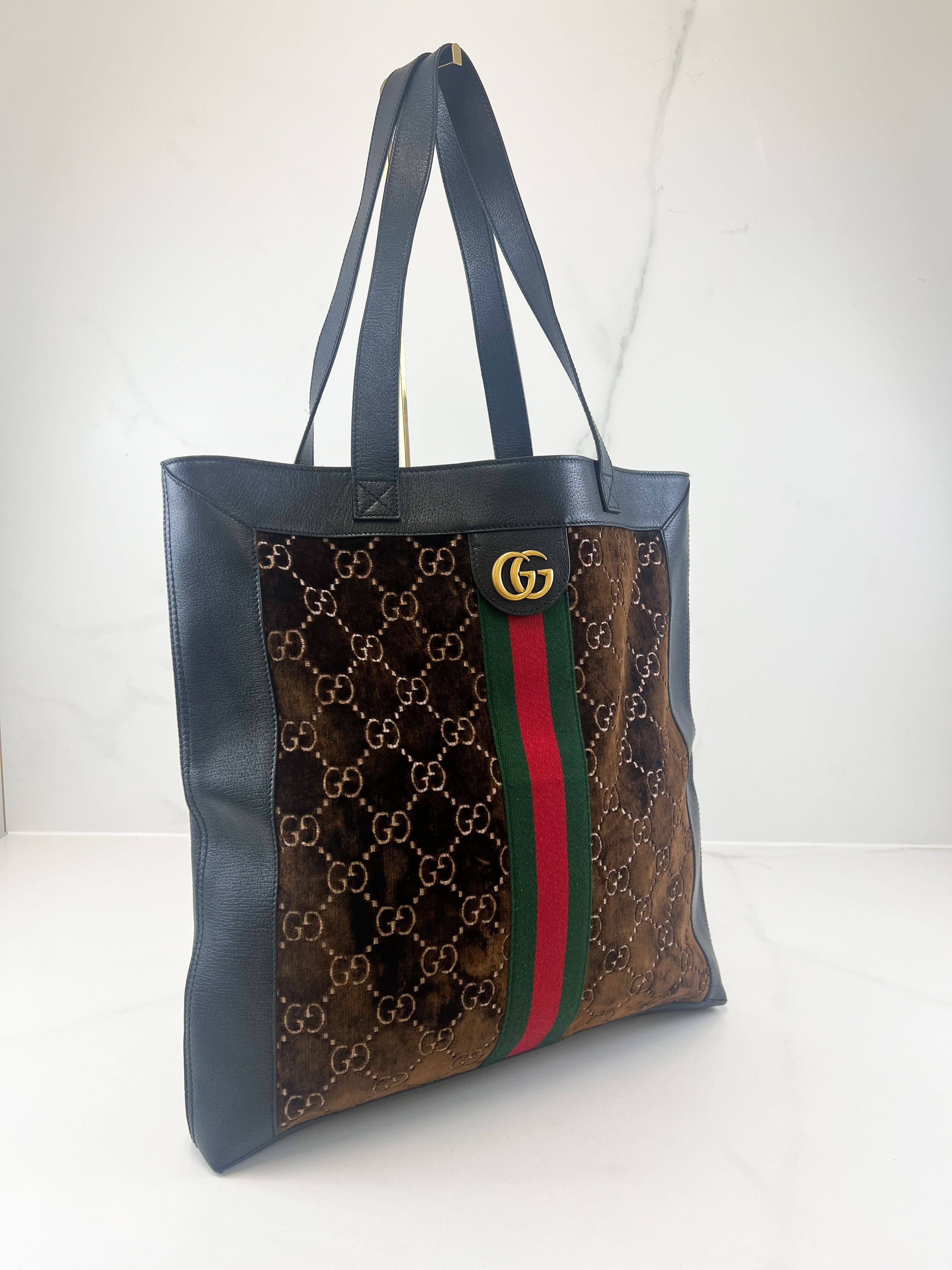 Gucci Velvet Ophidia Tote Bag