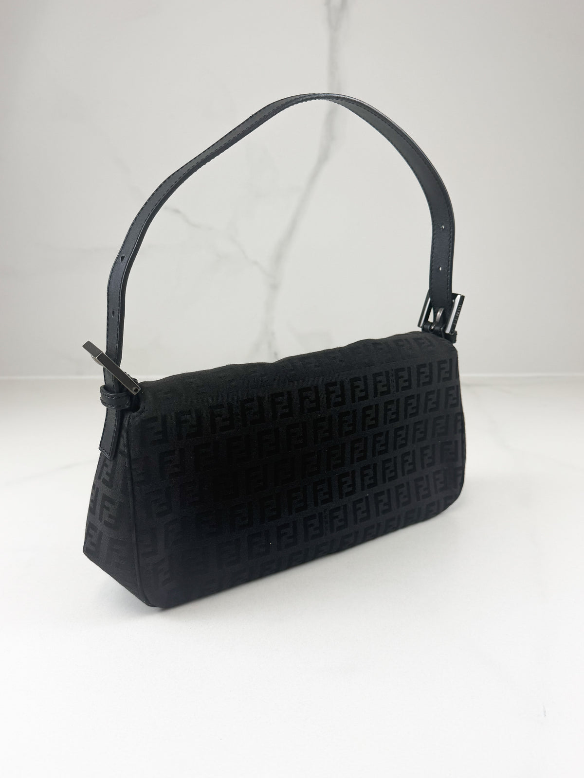 Fendi Vintage Zuccino Baguette Canvas