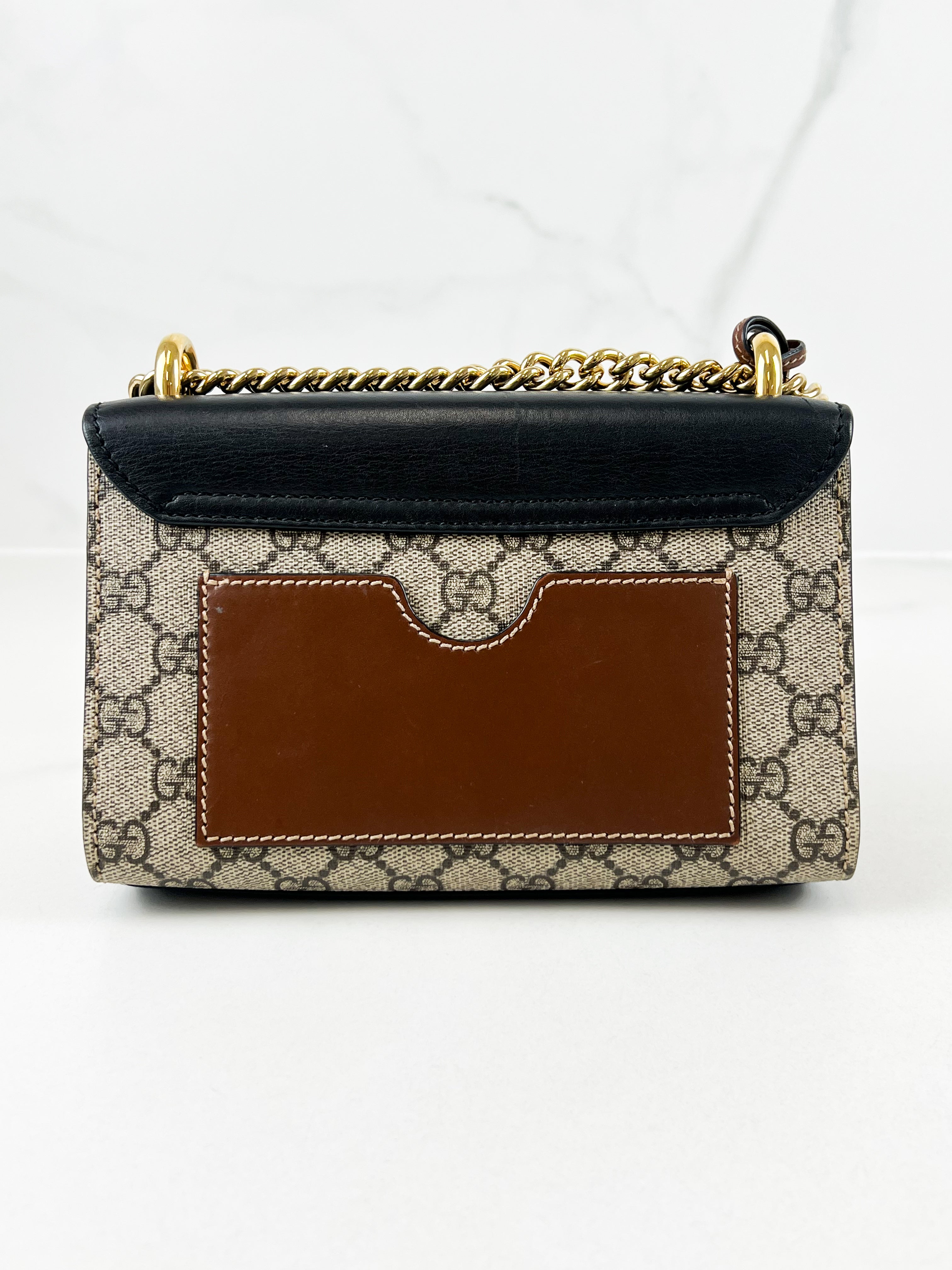 Gucci GG Supreme Small Padlock Shoulder Bag