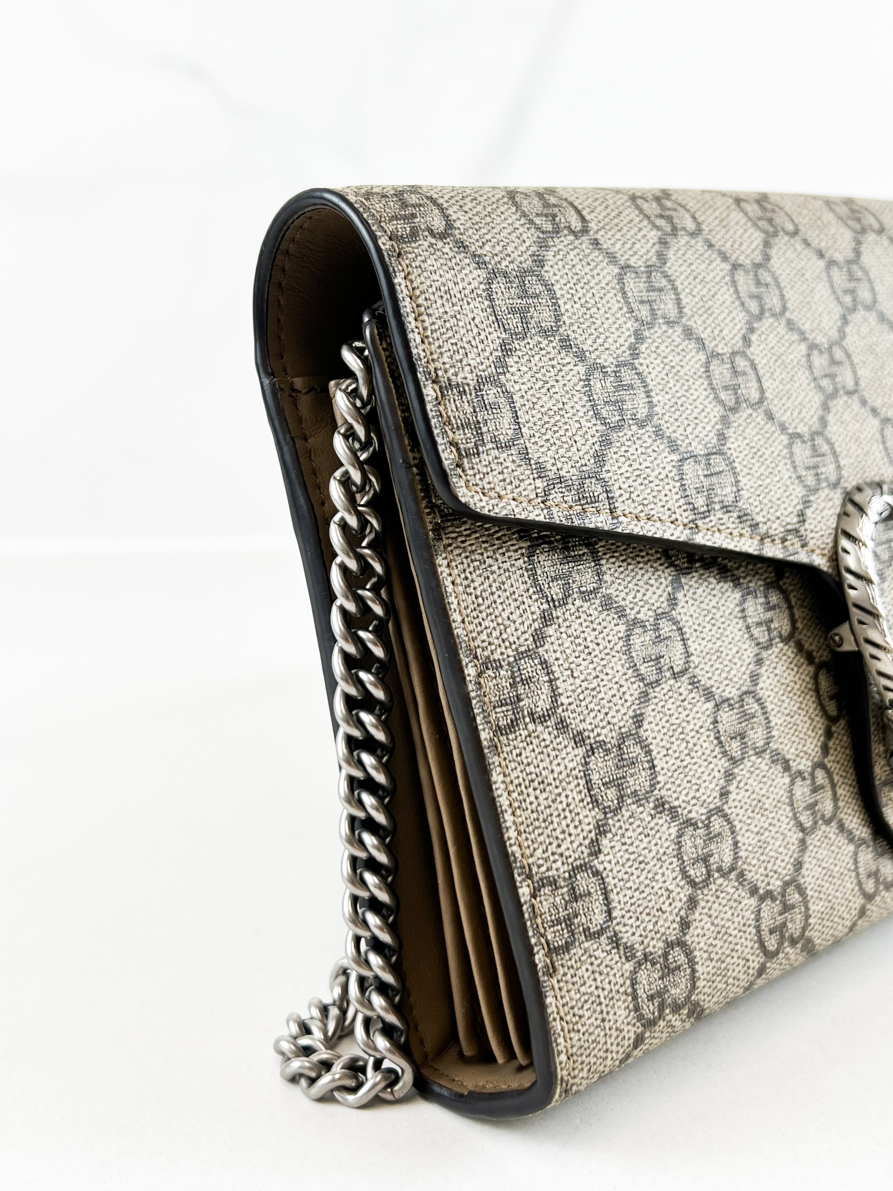 Gucci Dionysus GG Supreme Chain Wallet