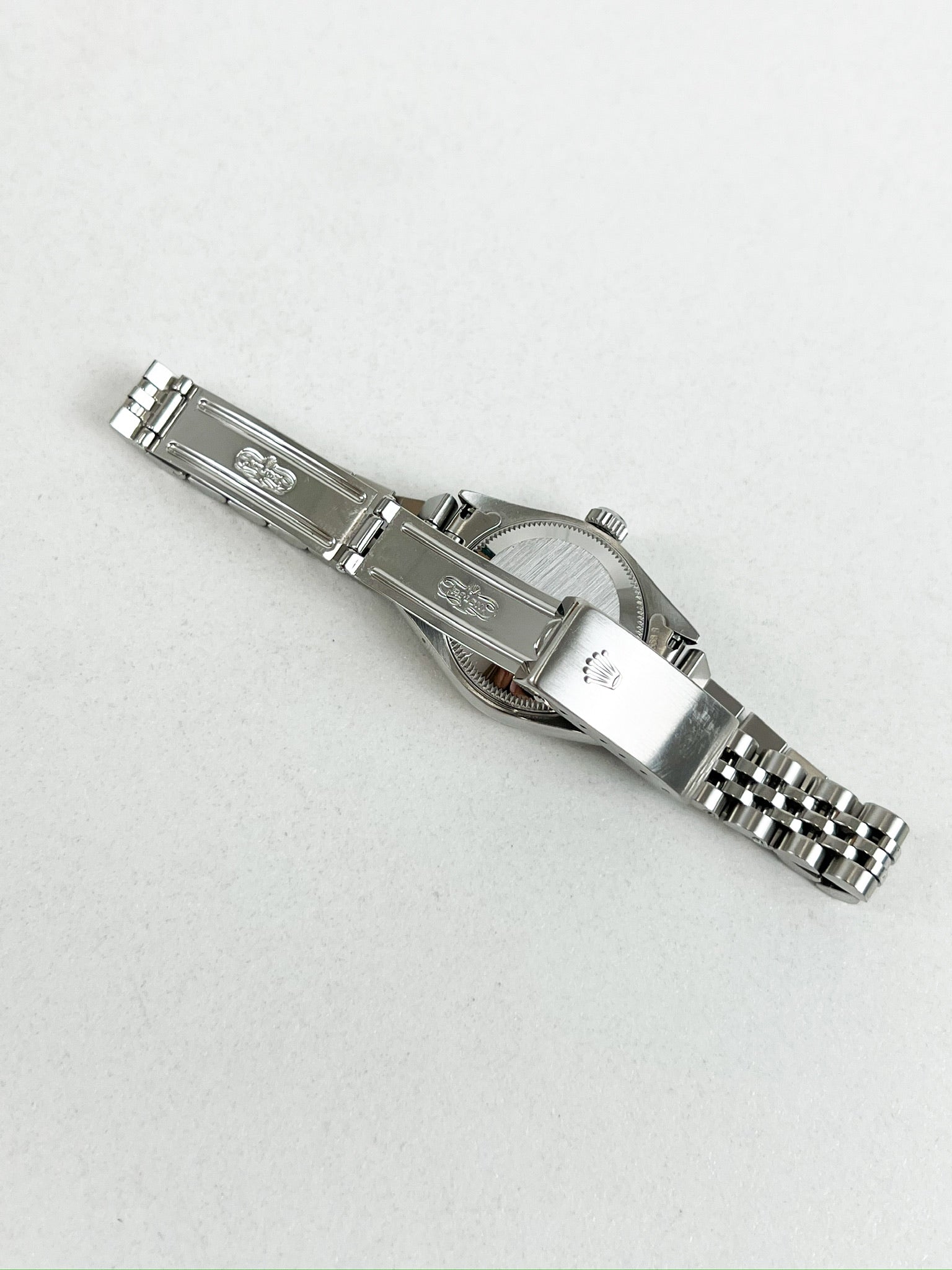 Rolex Oyster Perpetual Lady-Datejust Stainless Steel 26mm Jubilee Bracelet with Blue Diamond Dial