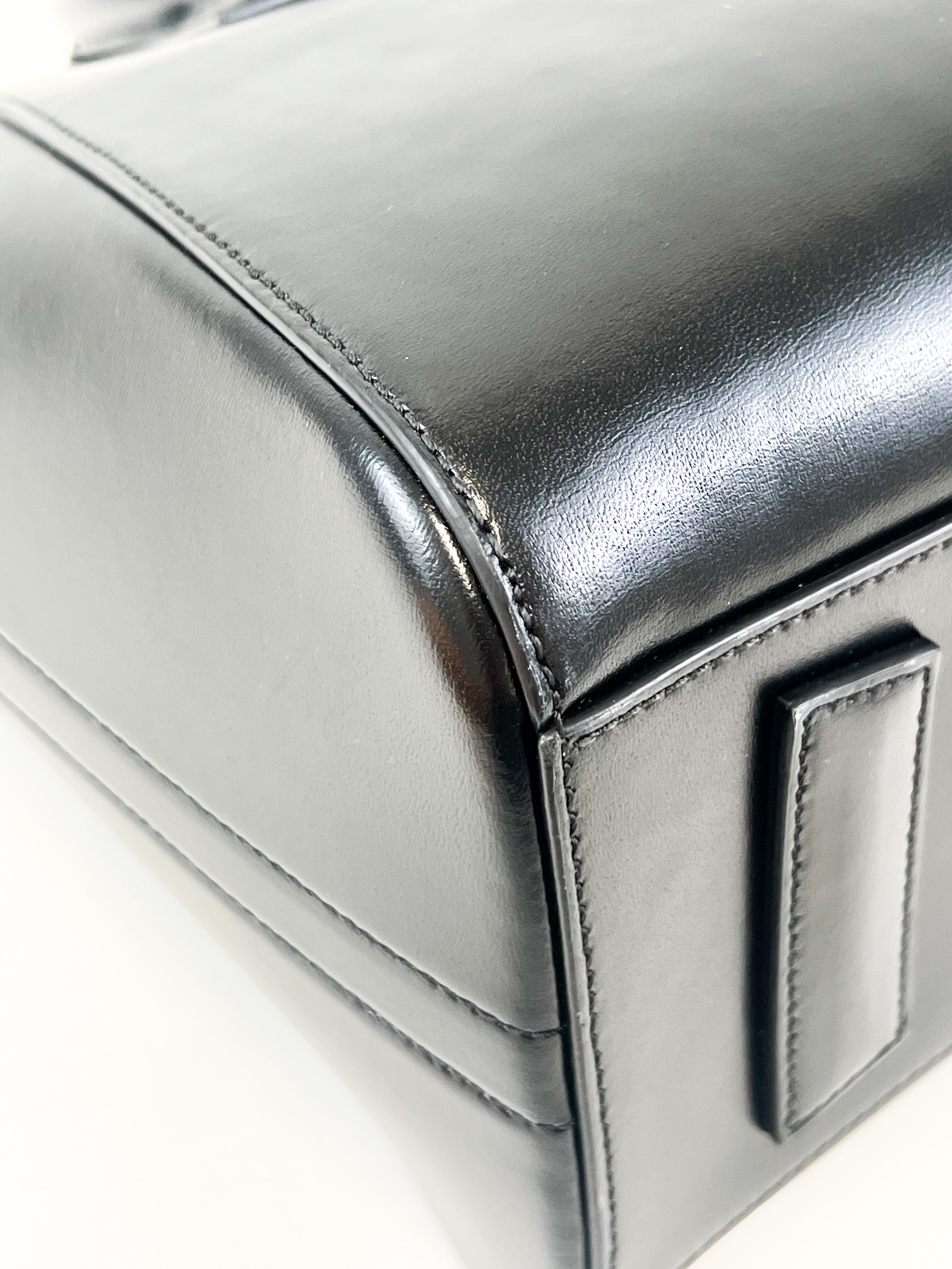 Givenchy Black Smooth Leather Small Antigona