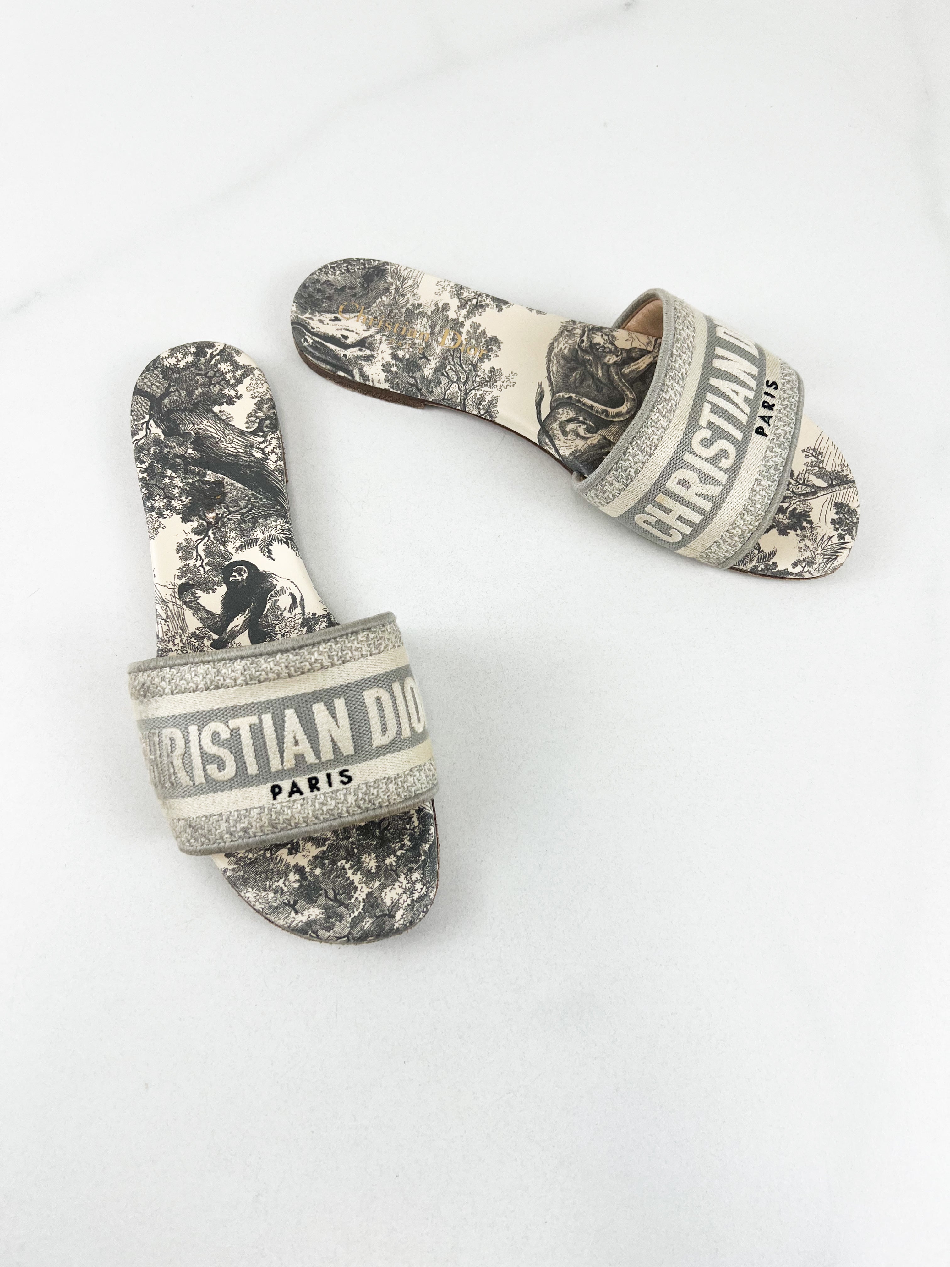 Christian Dior Dway Slides Size 37