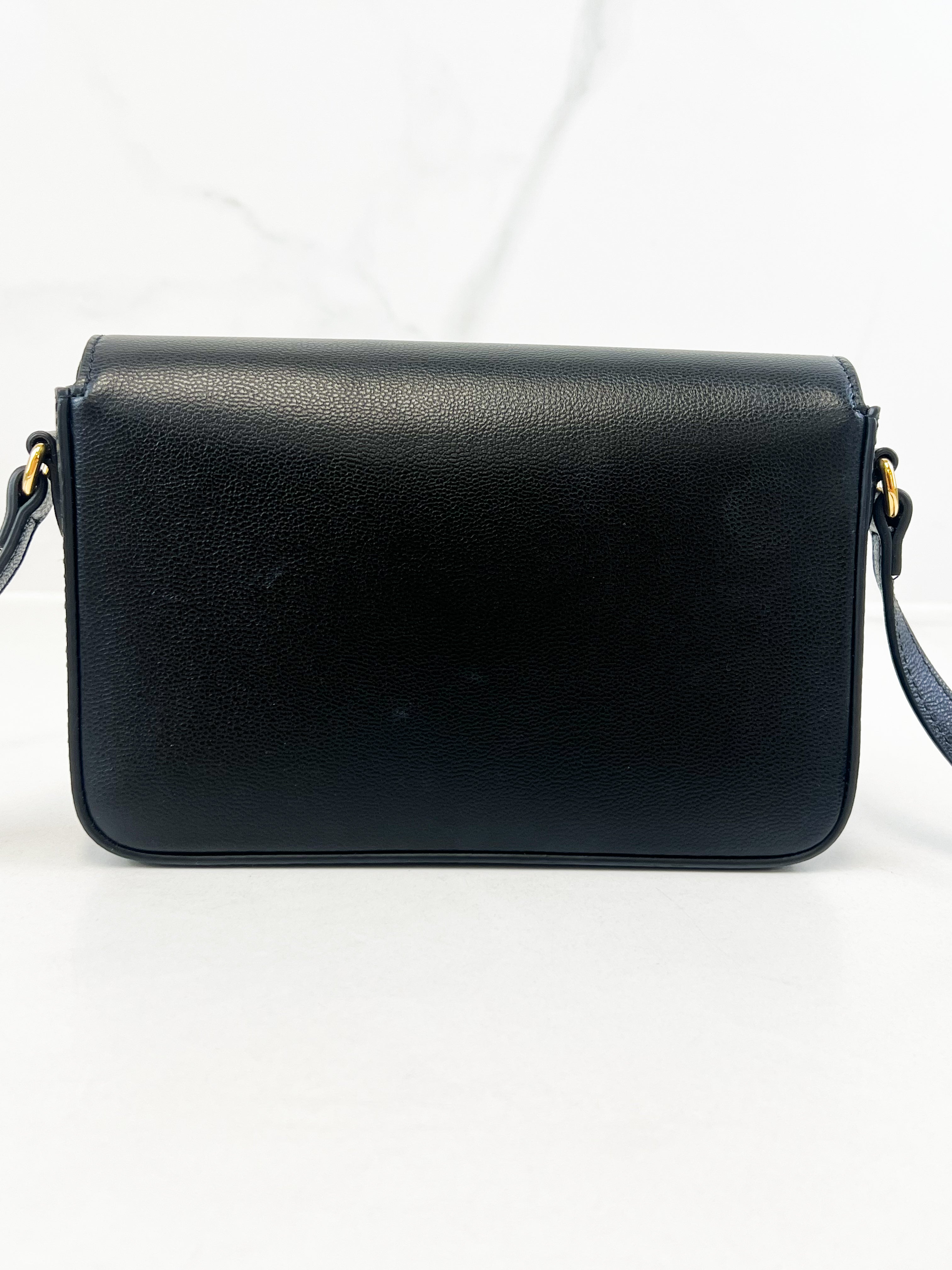 Burberry Leather and Vintage Check Note Crossbody Bag