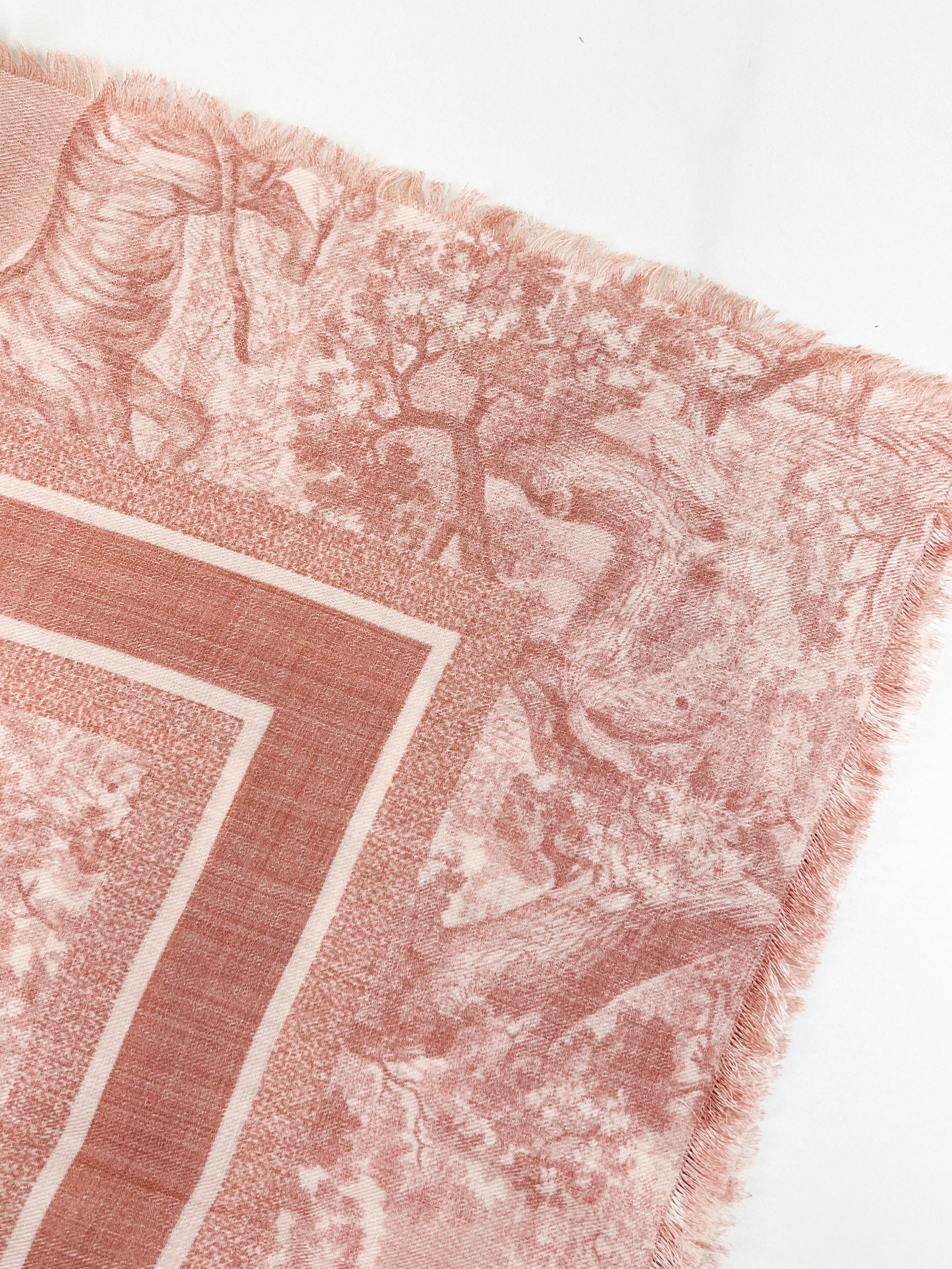 Christian Dior Jouy Sauvage Shawl in Rose