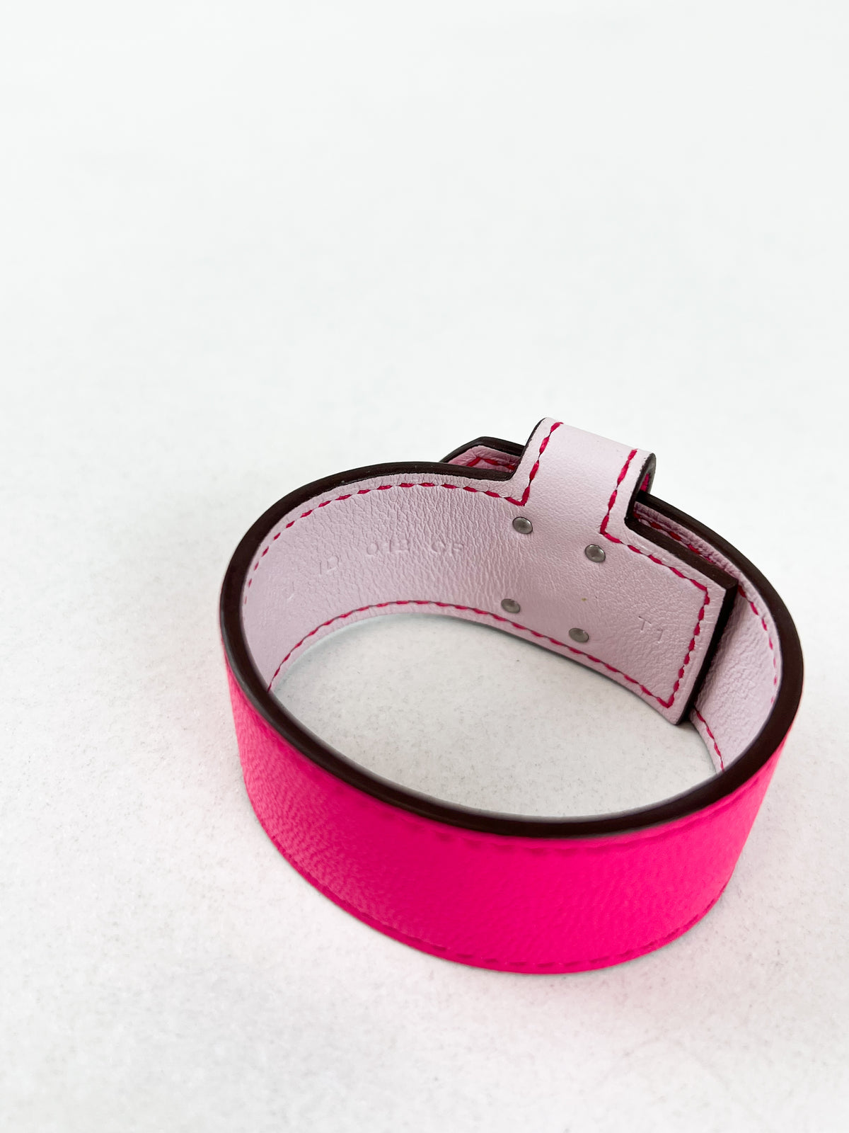 Hermes Kelly Twist Bracelet in Hot Pink