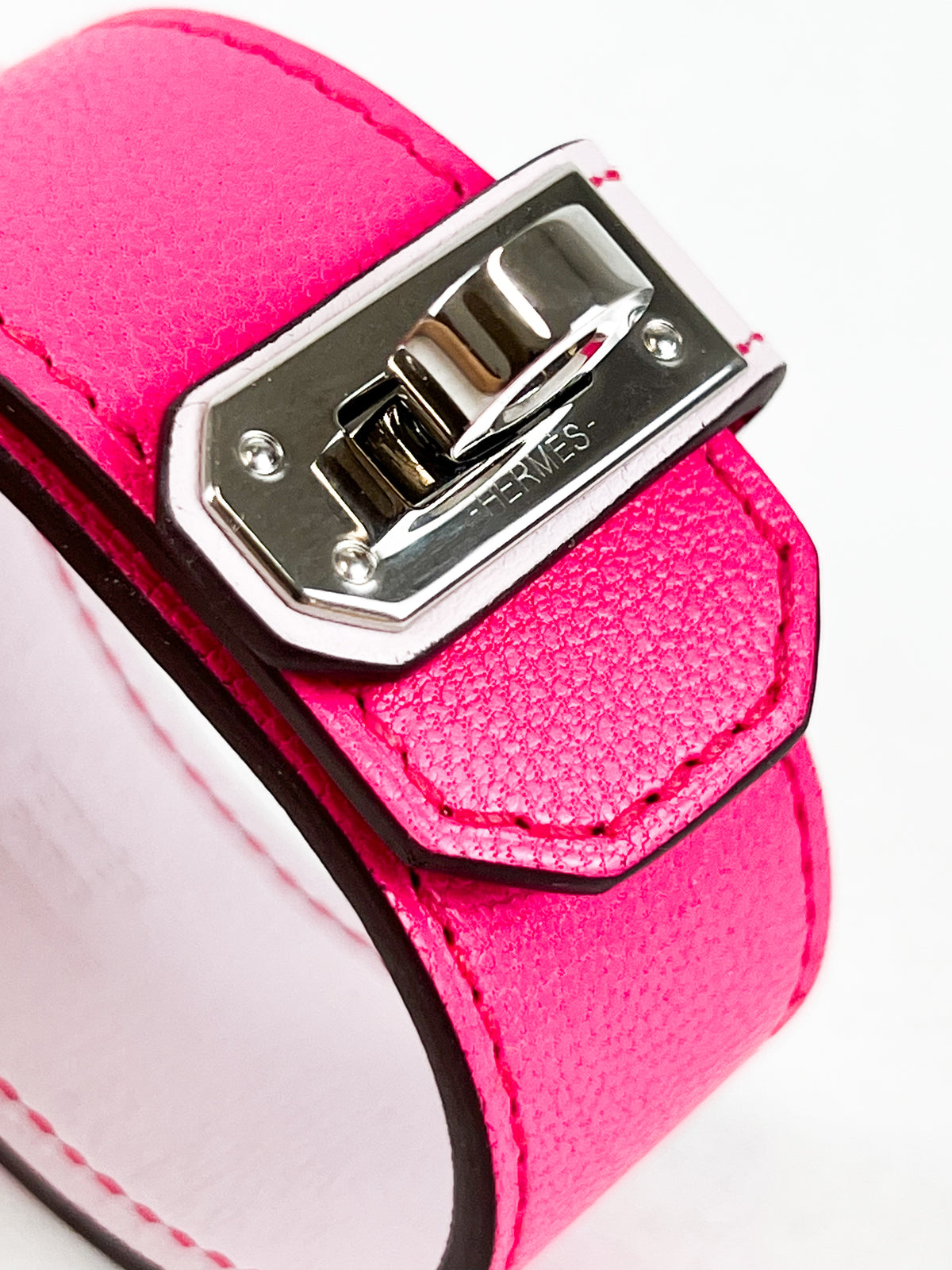 Hermes Kelly Twist Bracelet in Hot Pink