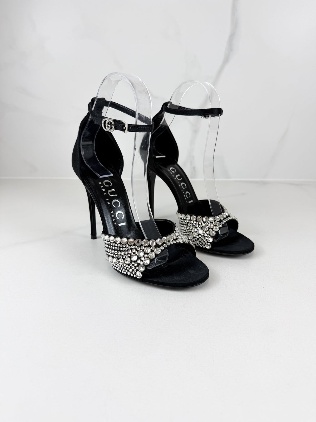 Gucci Embellished Rhinestone Heels Size 36