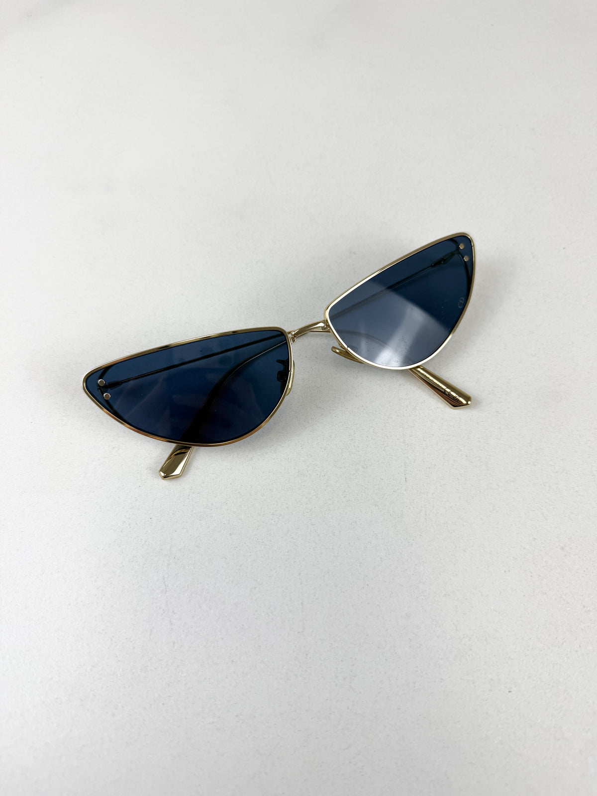 Christian Dior Gold Cat Eye Miss Dior Sunglasses