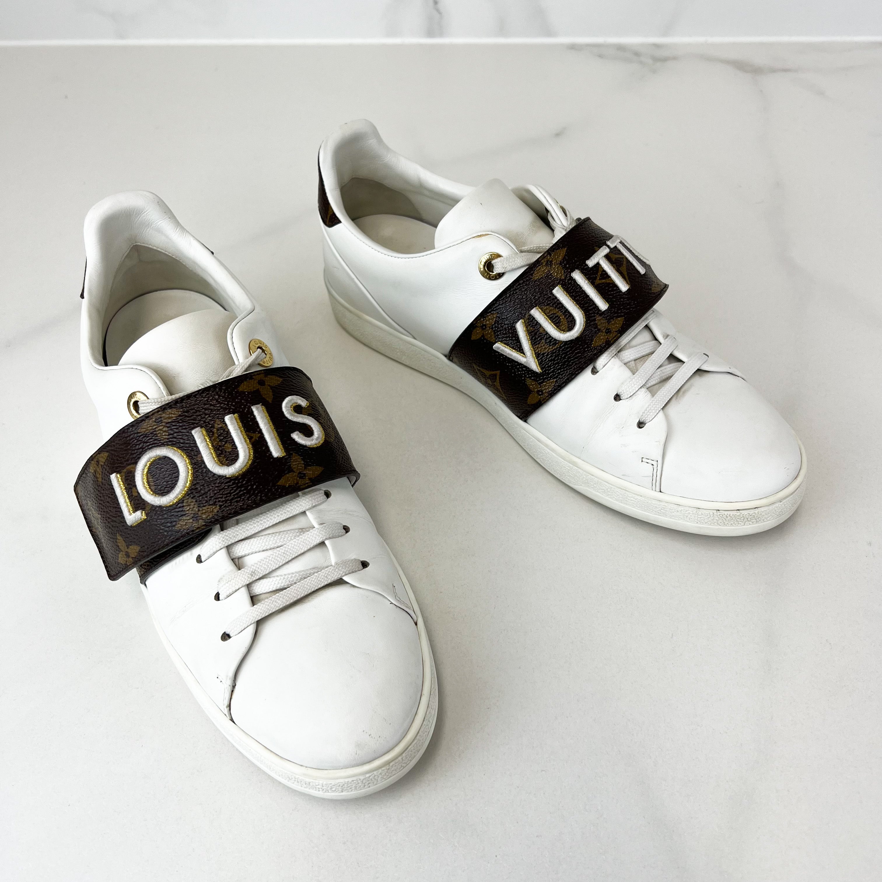 Louis Vuitton Monogram Frontrow Sneaker Size 40 – Shopluxe Consignment