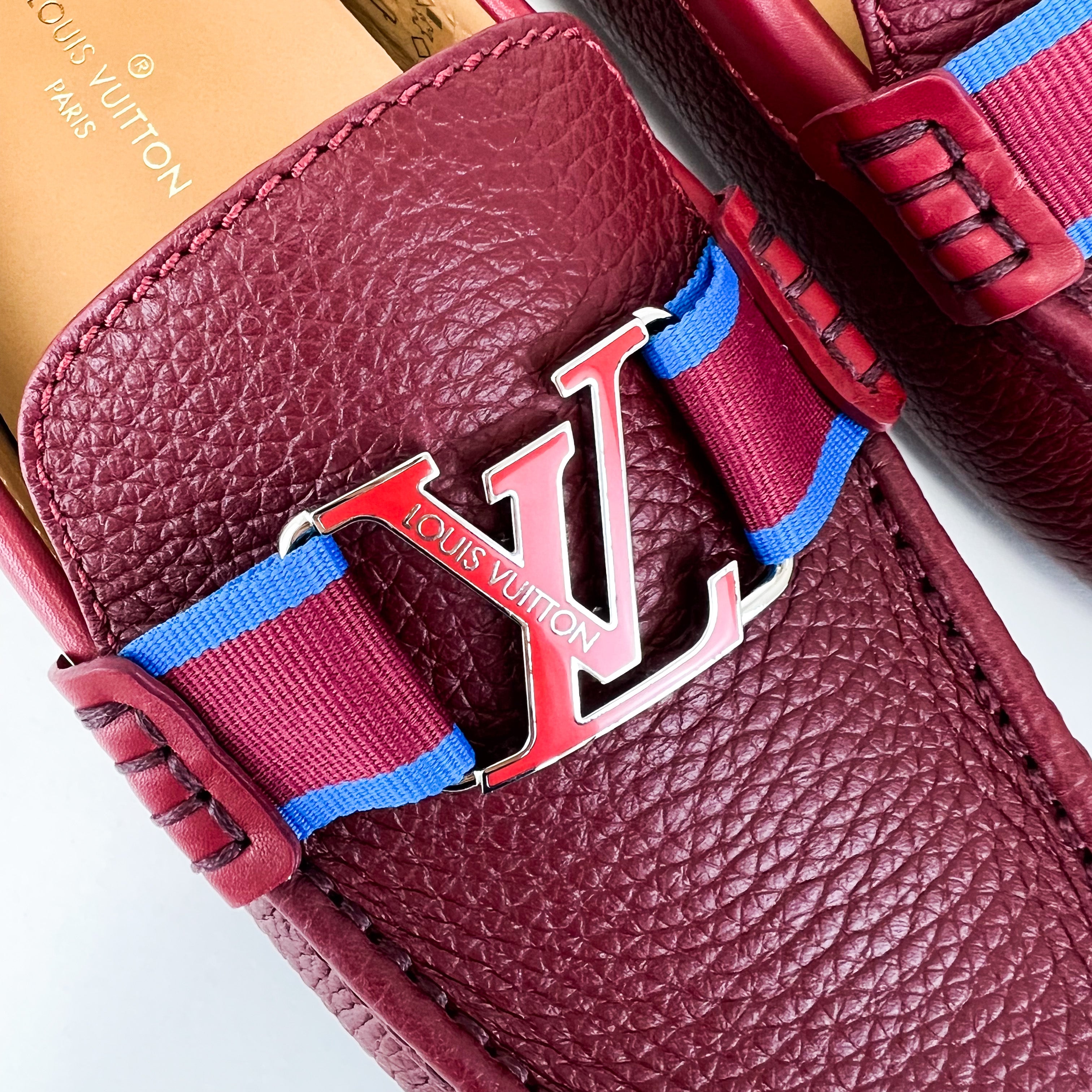 Louis Vuitton Men's Monte Carlo Moccasin Red Loafers