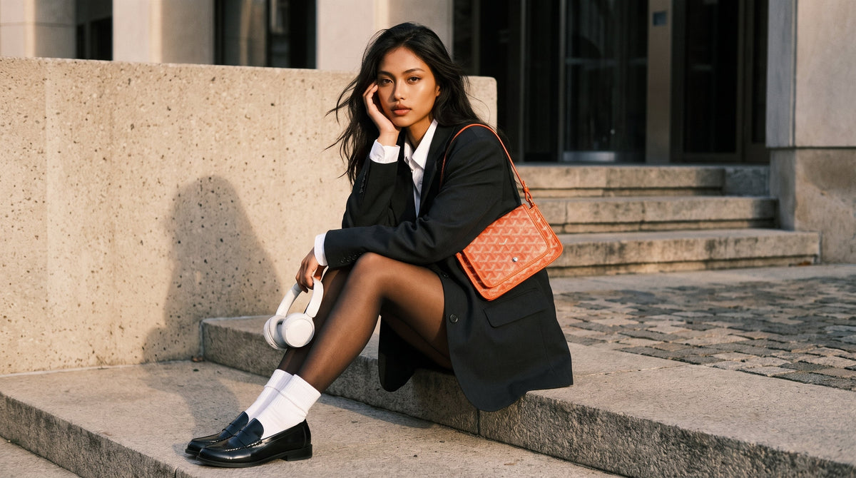 Goyard Plumet Orange Mini Crossbody Bag