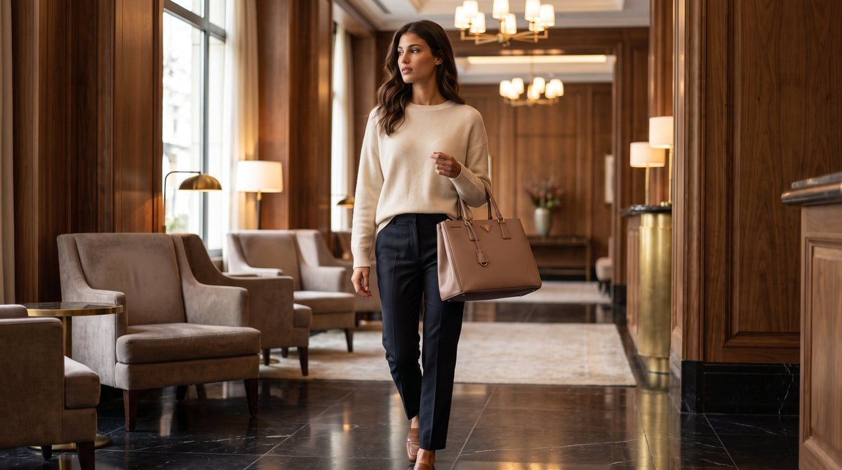 Prada Large Galleria Saffiano Leather Bag