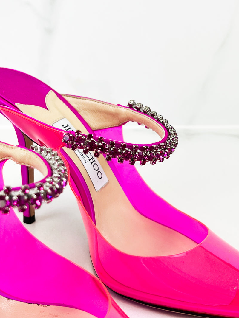 Jimmy Choo Bing 100 Pink Mule Size 40