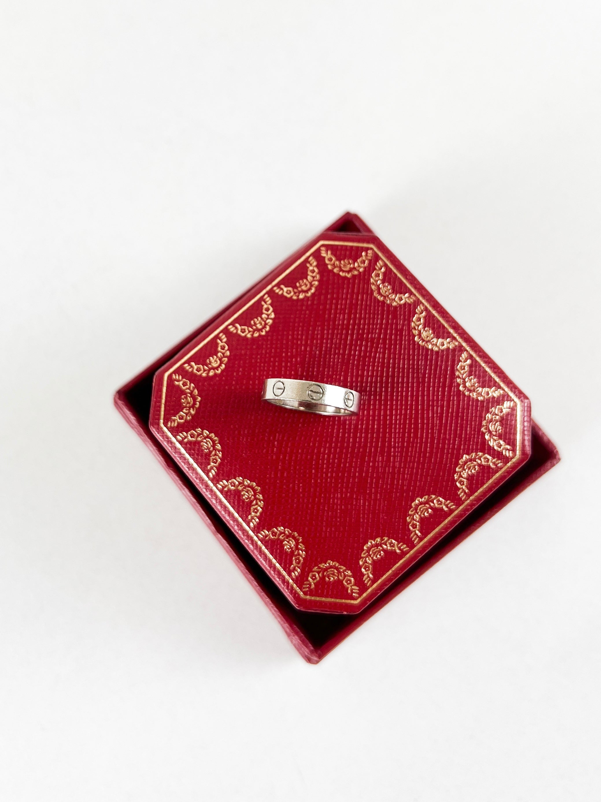 Cartier Love Ring in White Gold Size 49