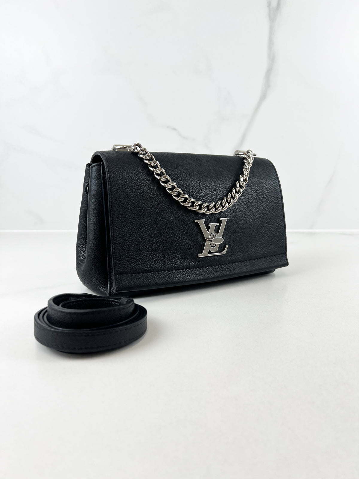 Louis Vuitton Lock me Satchel Chain Bag