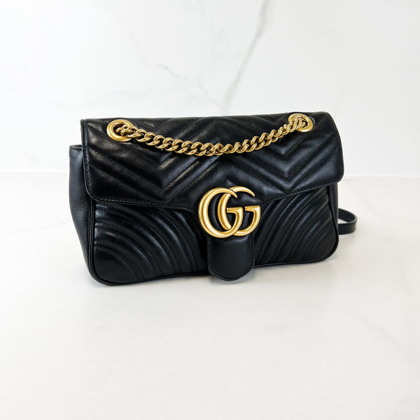 Gucci GG Marmont Matelasse Small Flap Shoulder Bag