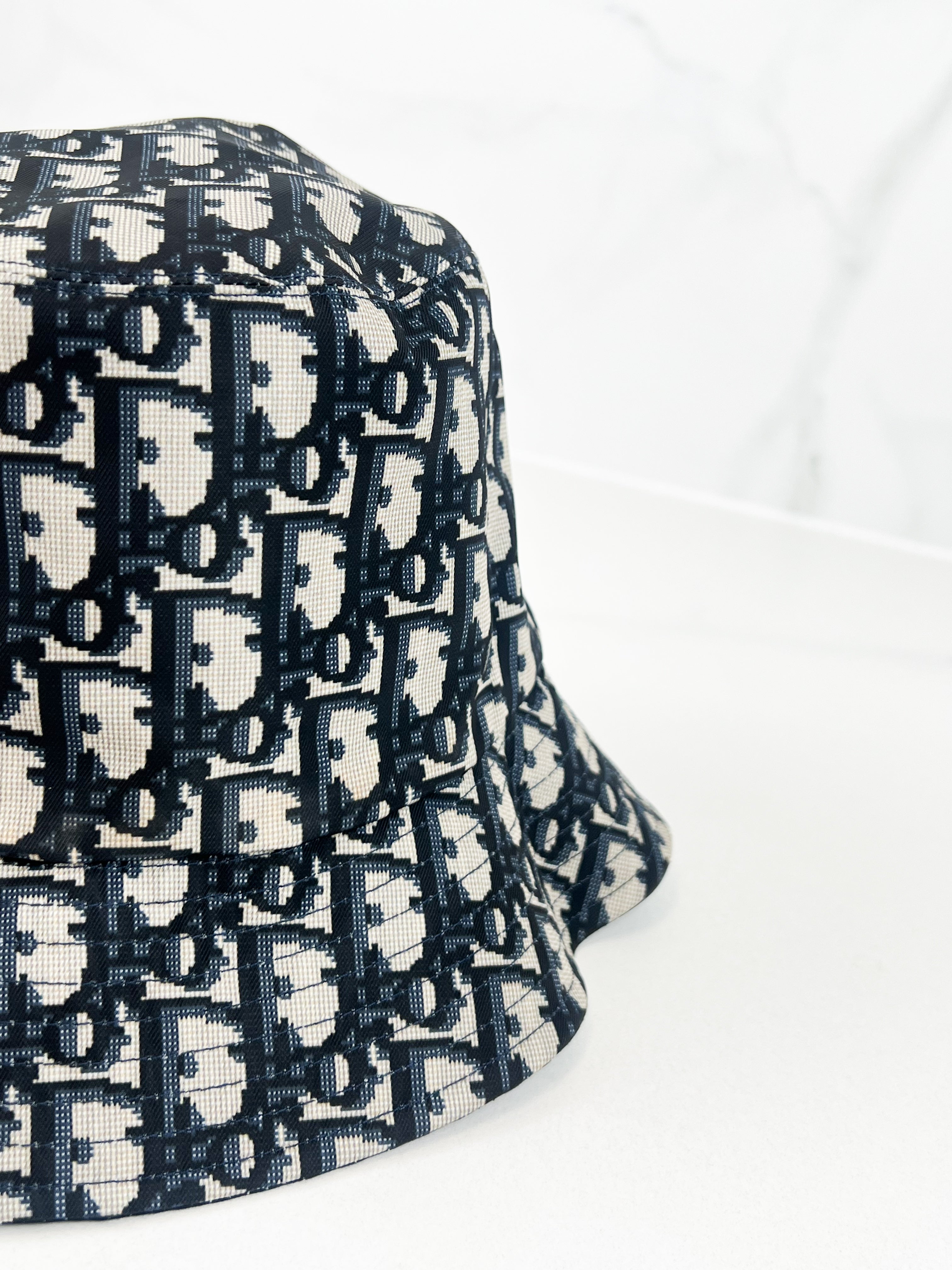 Christian Dior Oblique Small Brim Reversible Bucket Hat