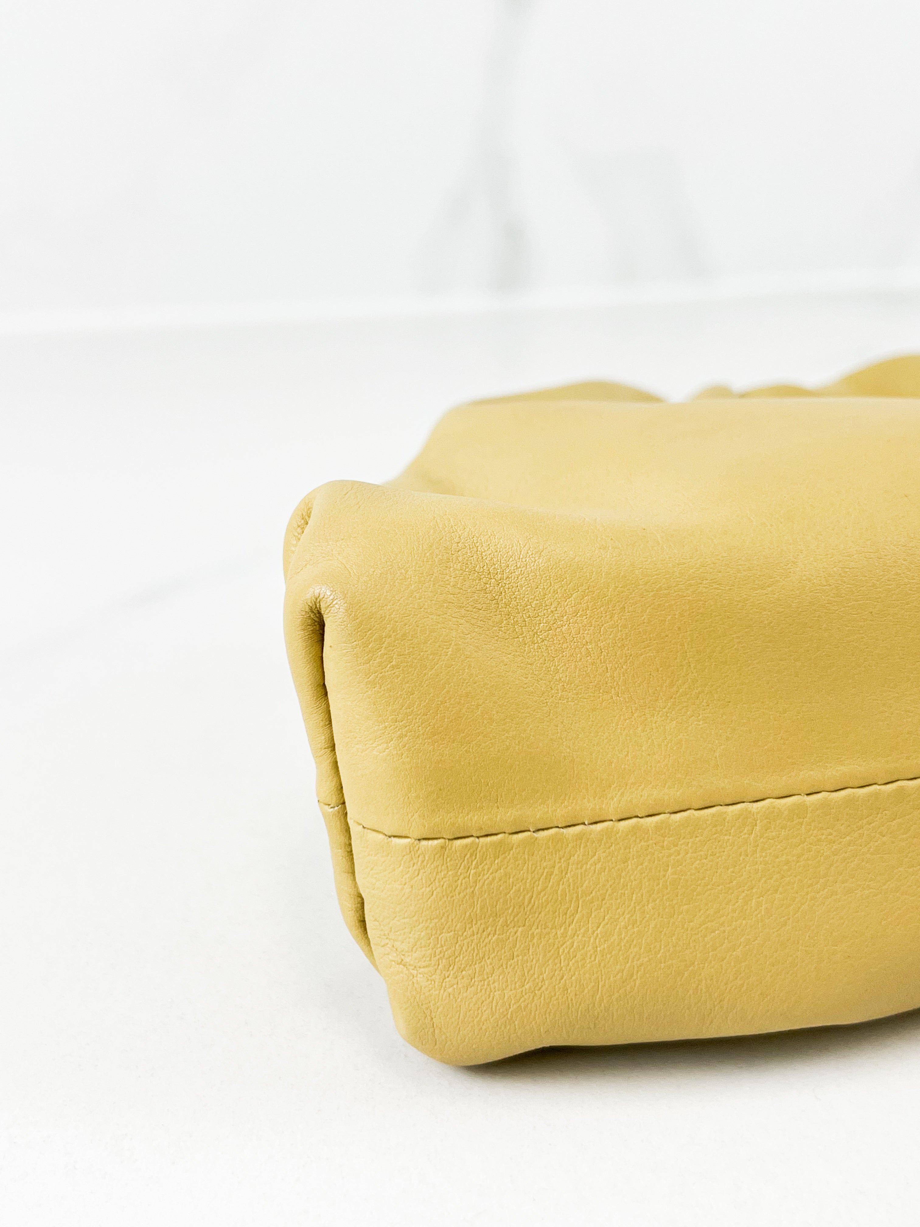 Bottega Veneta Beige Small Pouch