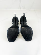 Saint Laurent Opyum Patent Leather Sandal Size 39