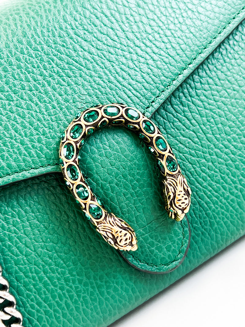 Gucci Green Dionysus Chain Wallet